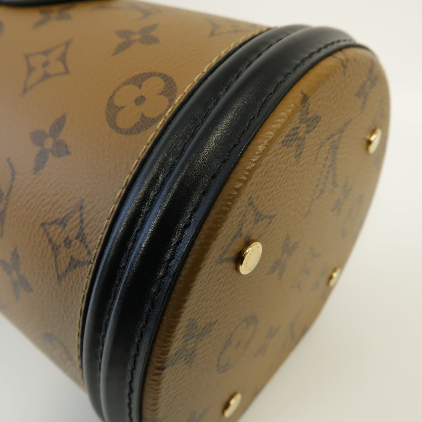 LOUIS VUITTON Monogram Cannes金扣手挽肩背兩用袋啡色