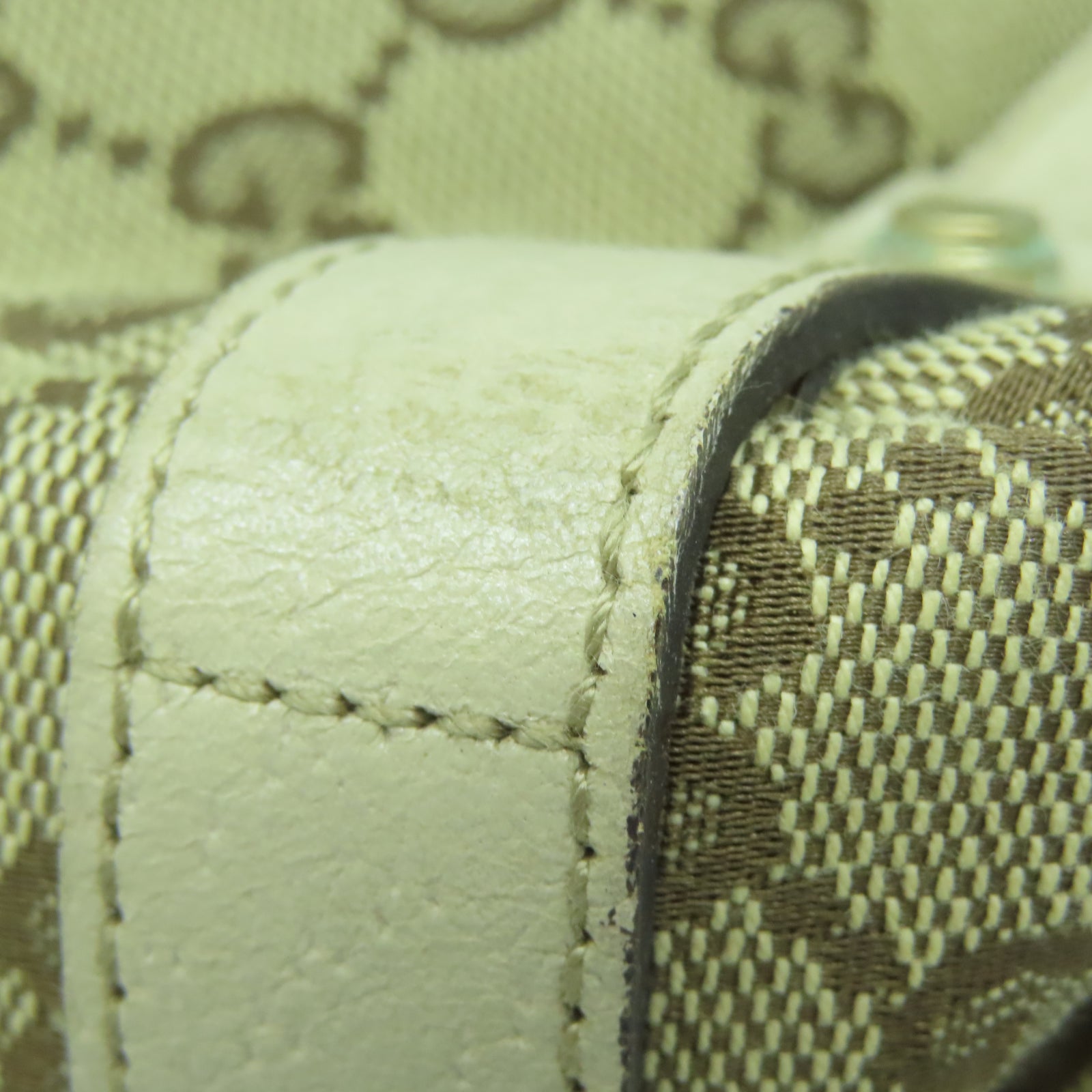 GUCCI 【激減優惠】帆布Shoulder Bag金扣肩背袋棕色
