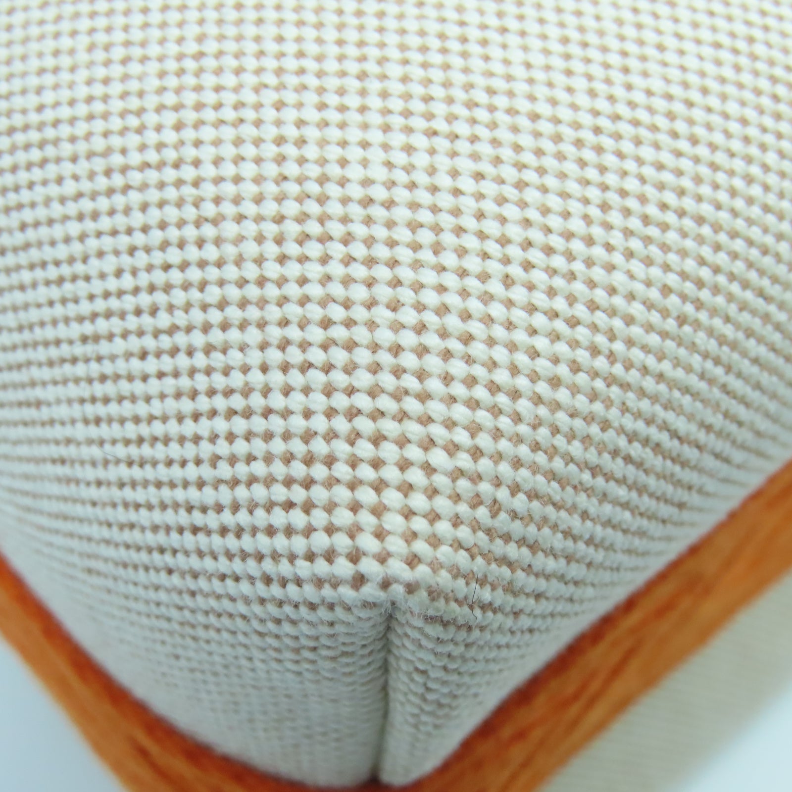 HERMES Toile H Hand Bag銀扣手挽袋白色/橙色