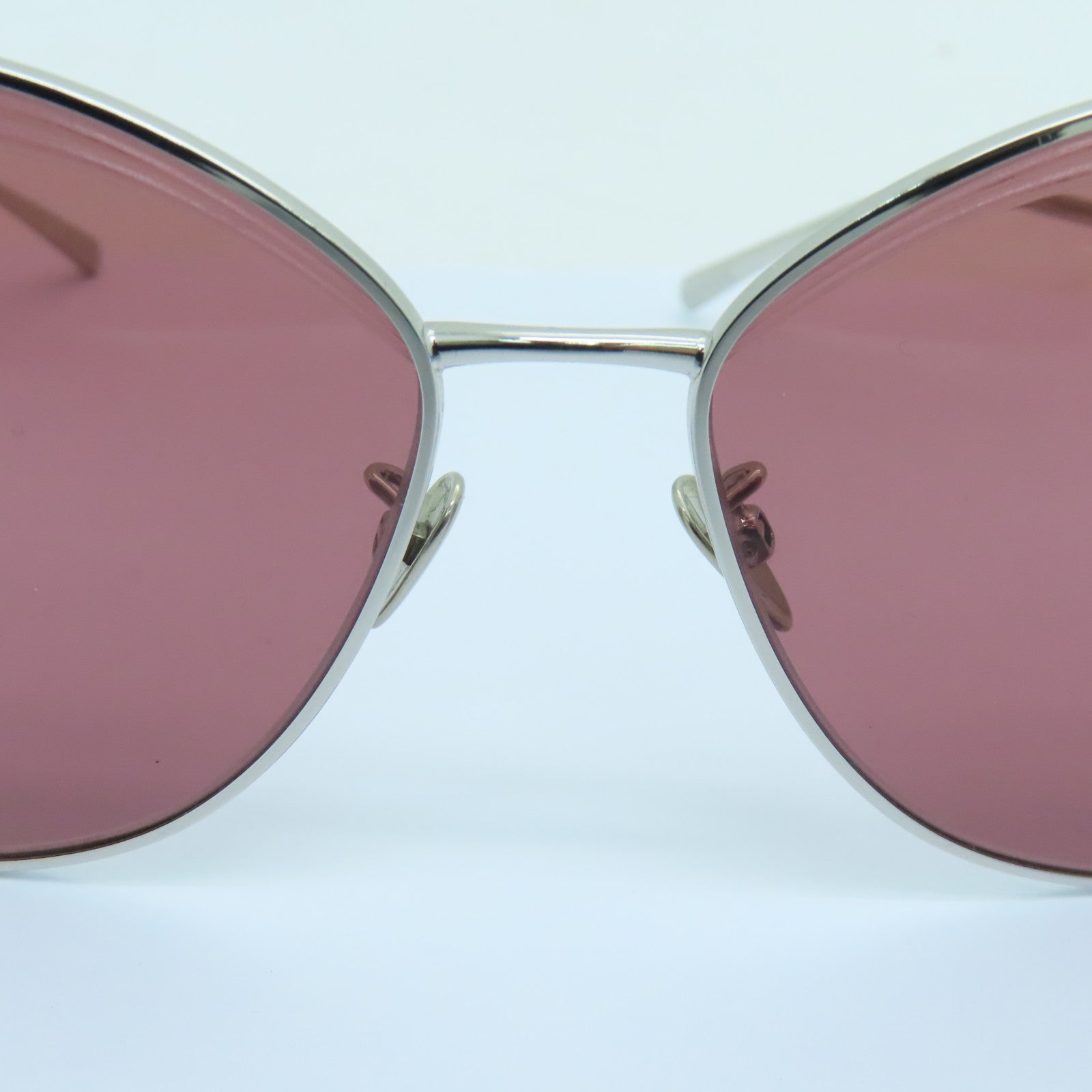 CHANEL 【激減優惠】PVC/金屬Sunglasses太陽眼鏡紫色/銀色