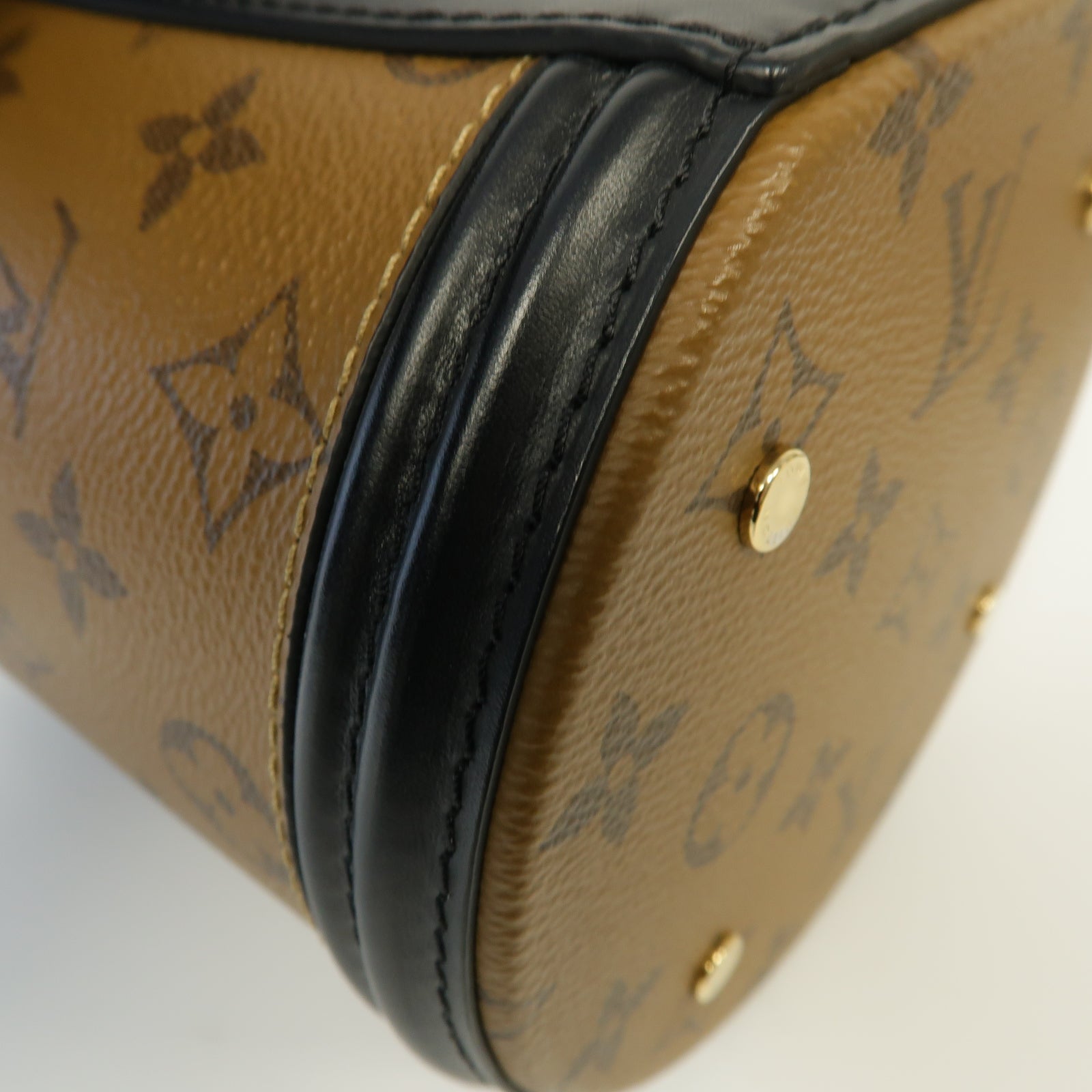 LOUIS VUITTON Monogram Cannes金扣手挽肩背兩用袋啡色