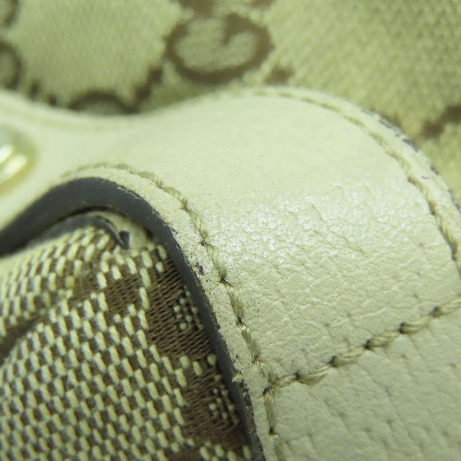 GUCCI 【激減優惠】帆布Shoulder Bag金扣肩背袋棕色