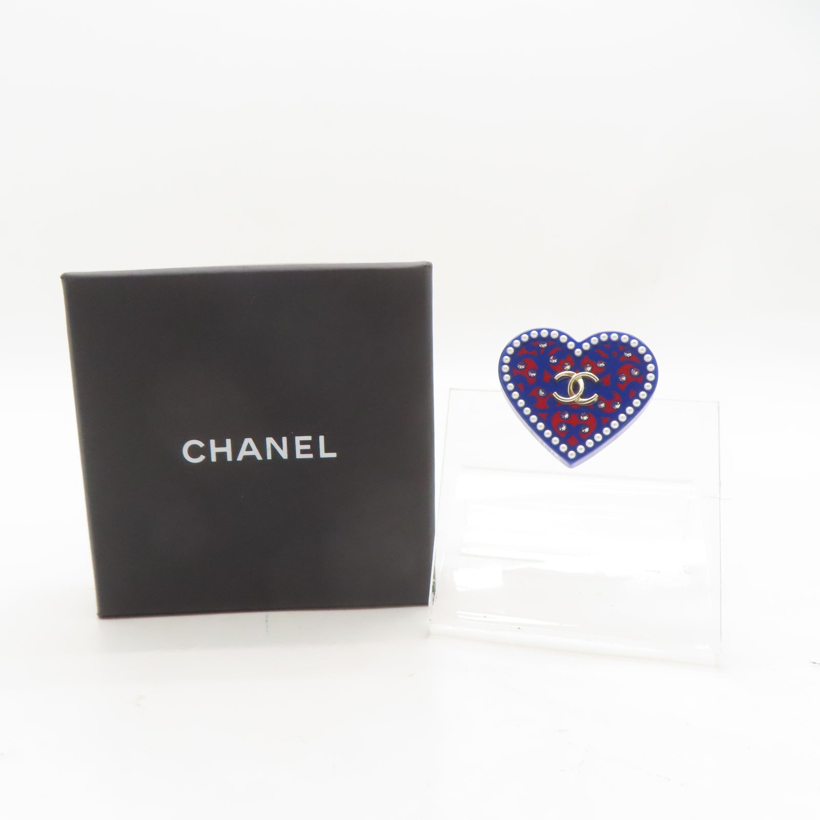 CHANEL PVC Brooch胸針藍色