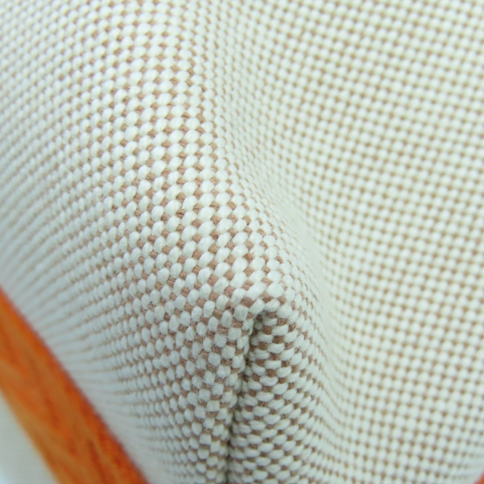 HERMES Toile H Hand Bag銀扣手挽袋白色/橙色