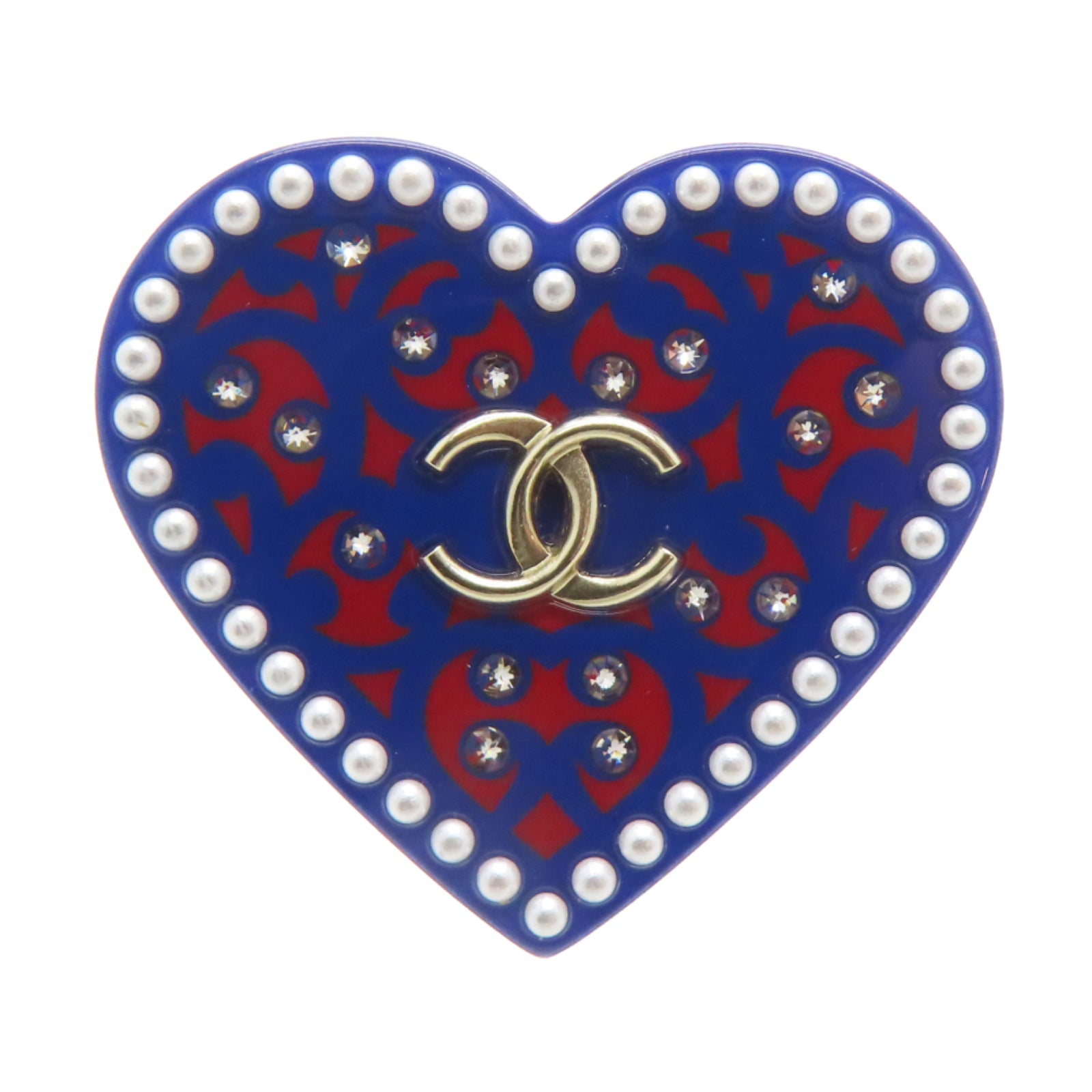 CHANEL PVC Brooch胸針藍色