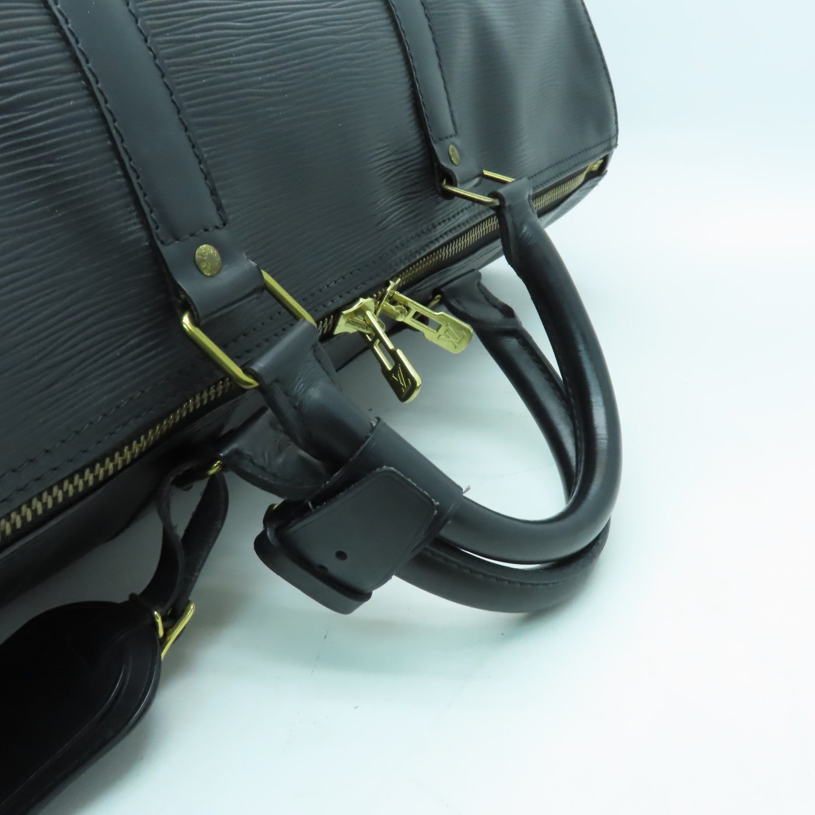 LOUIS VUITTON Epi Keepall 50金扣手挽袋黑色