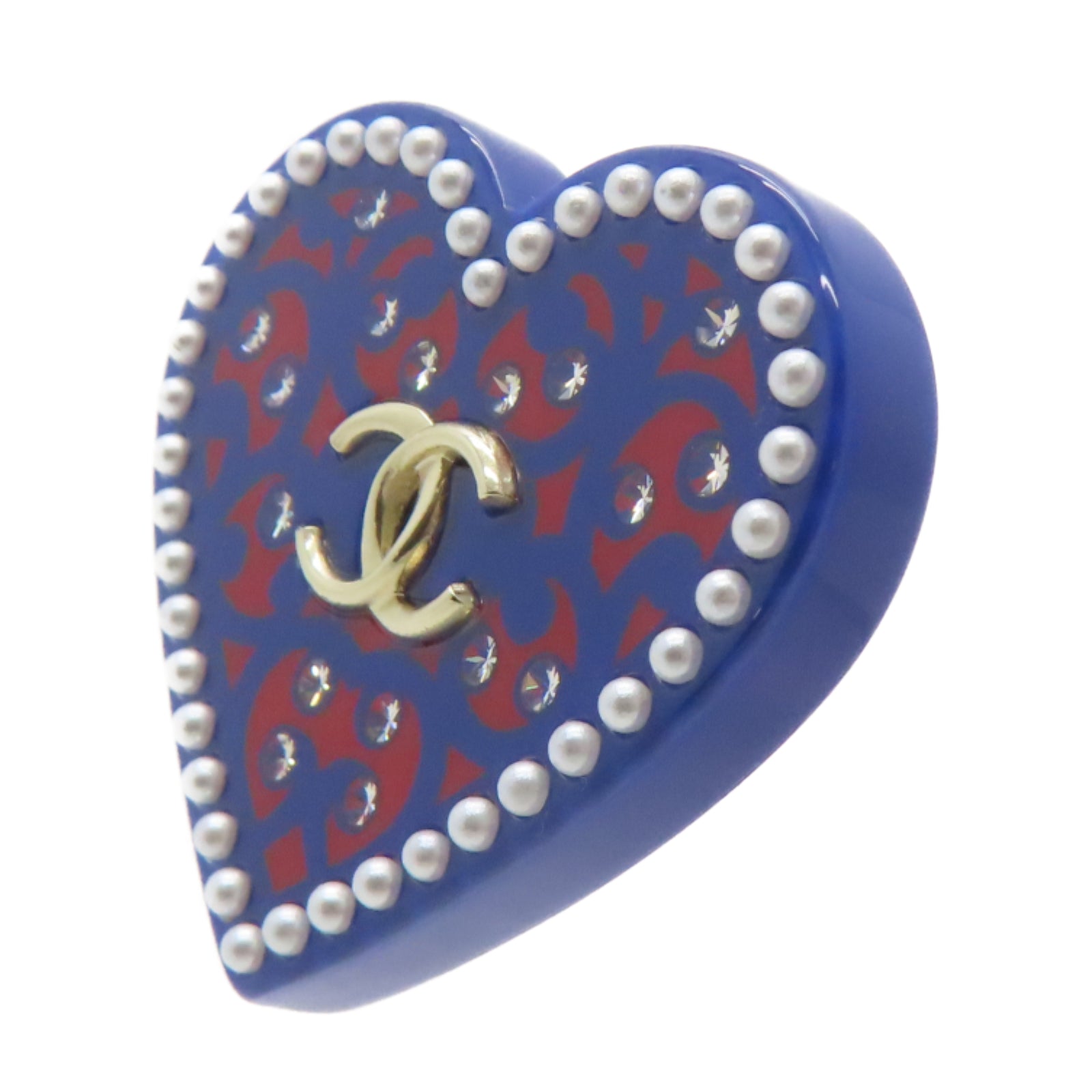 CHANEL PVC Brooch胸針藍色