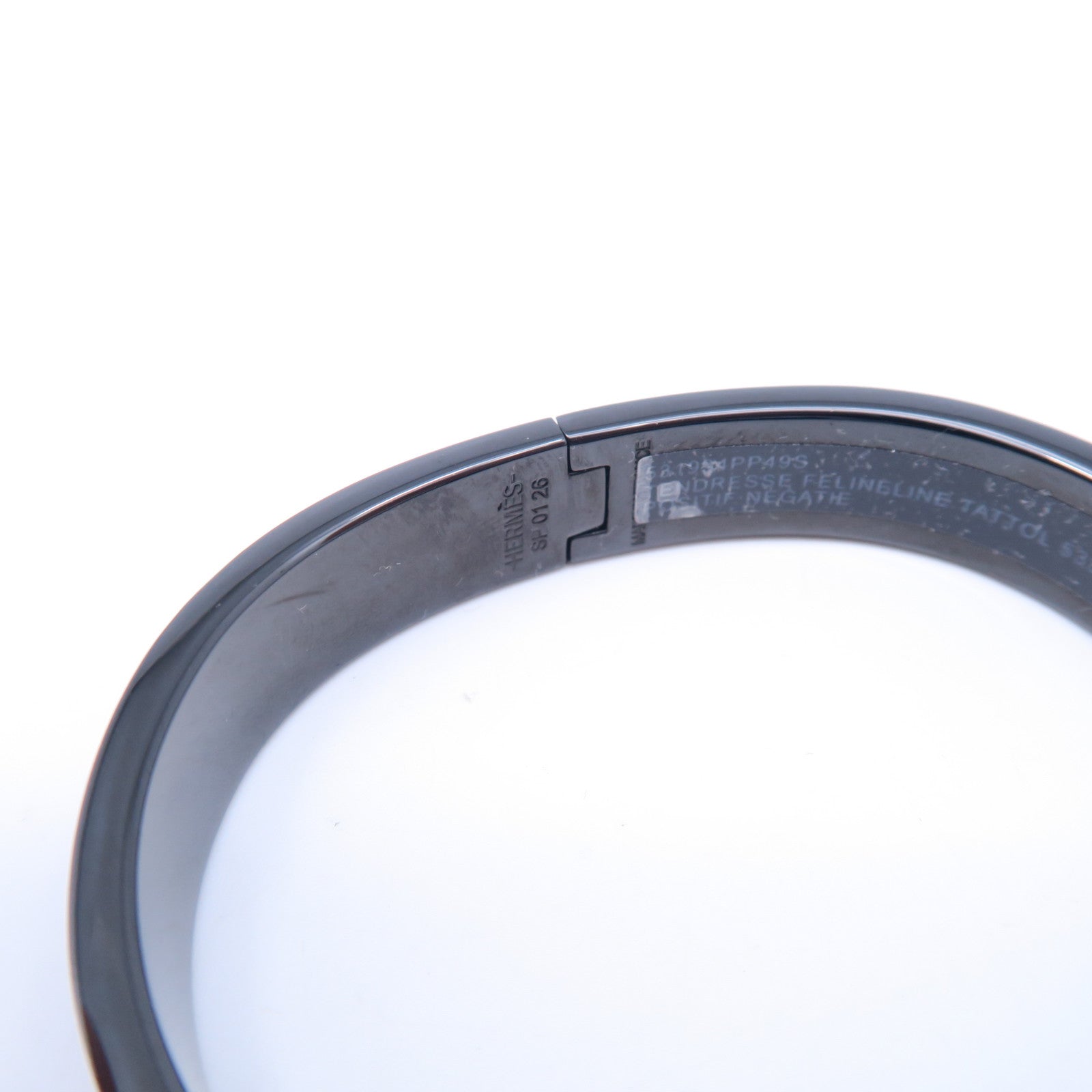 HERMES 金屬Clic H Clac手環黑色