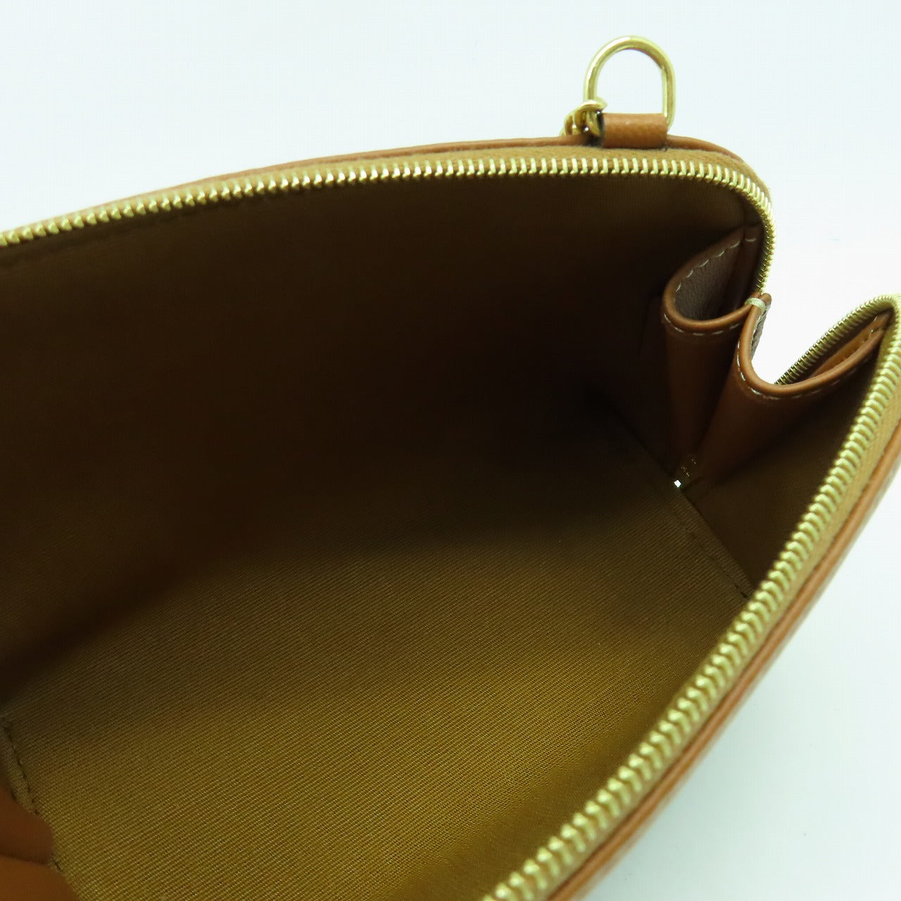 CELINE 塗層帆布Shoulder Bag金扣鏈帶肩背袋啡色