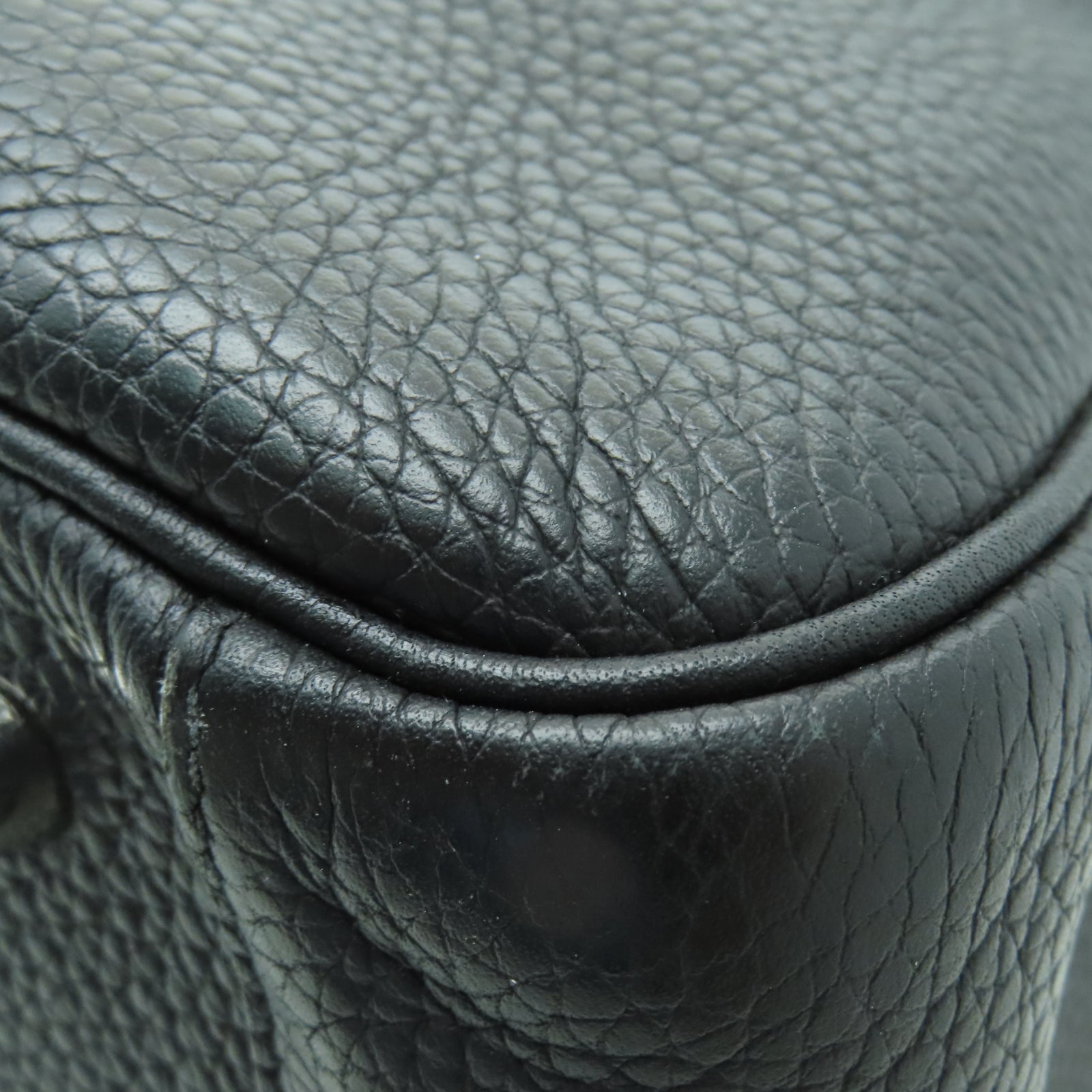 HERMES Taurillon Clemence皮革Lindy 34銀扣手挽肩背兩用袋黑色