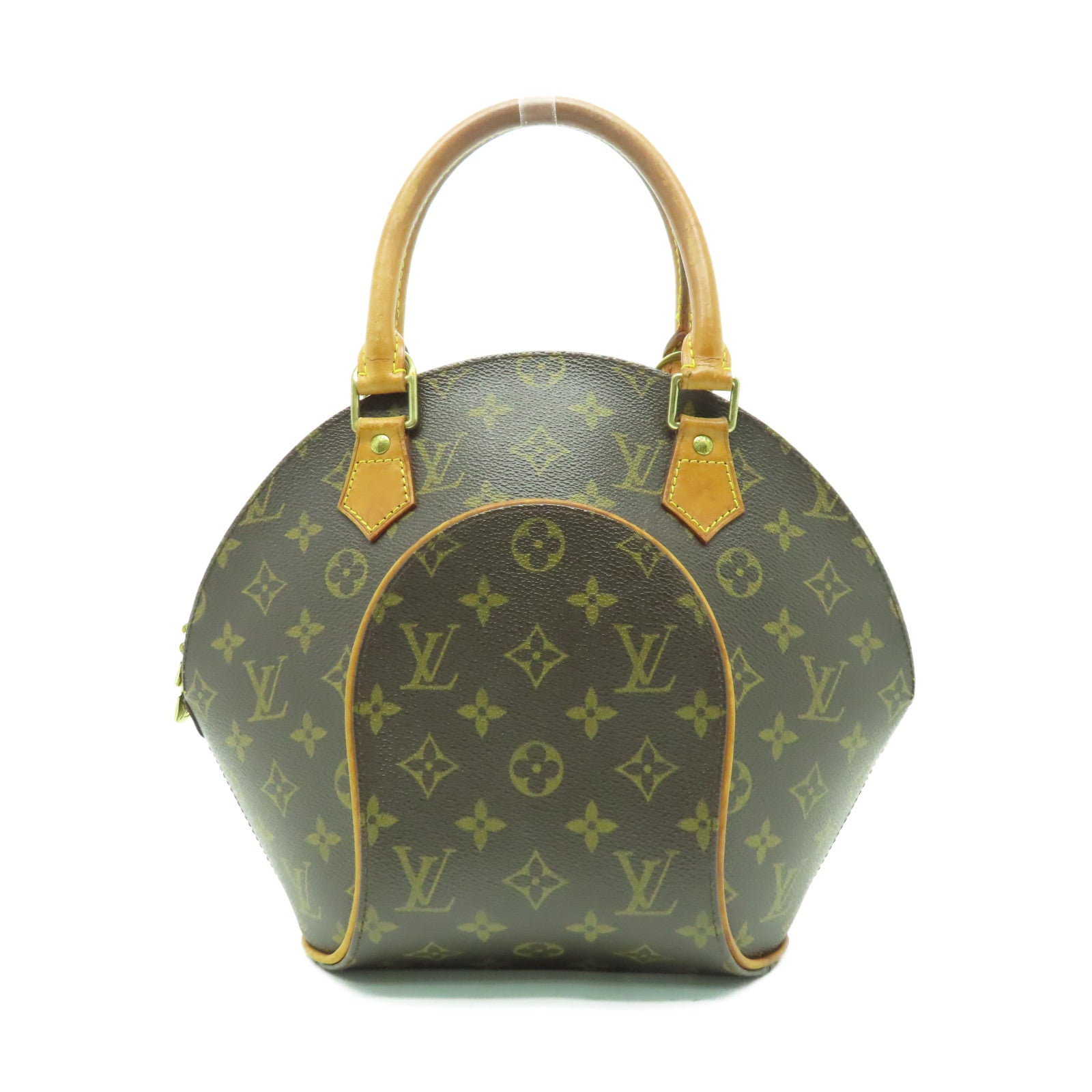 LOUIS VUITTON Monogram Elipse PM金扣手挽袋啡色