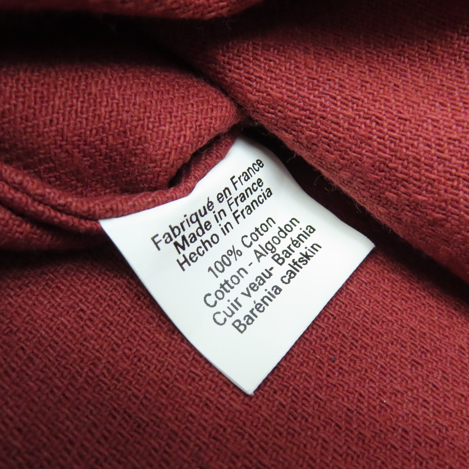 HERMES 帆布Aline銀扣手挽袋愛馬仕紅色