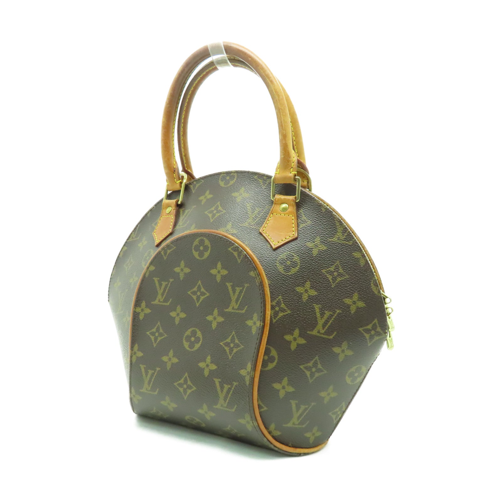 LOUIS VUITTON Monogram Elipse PM金扣手挽袋啡色
