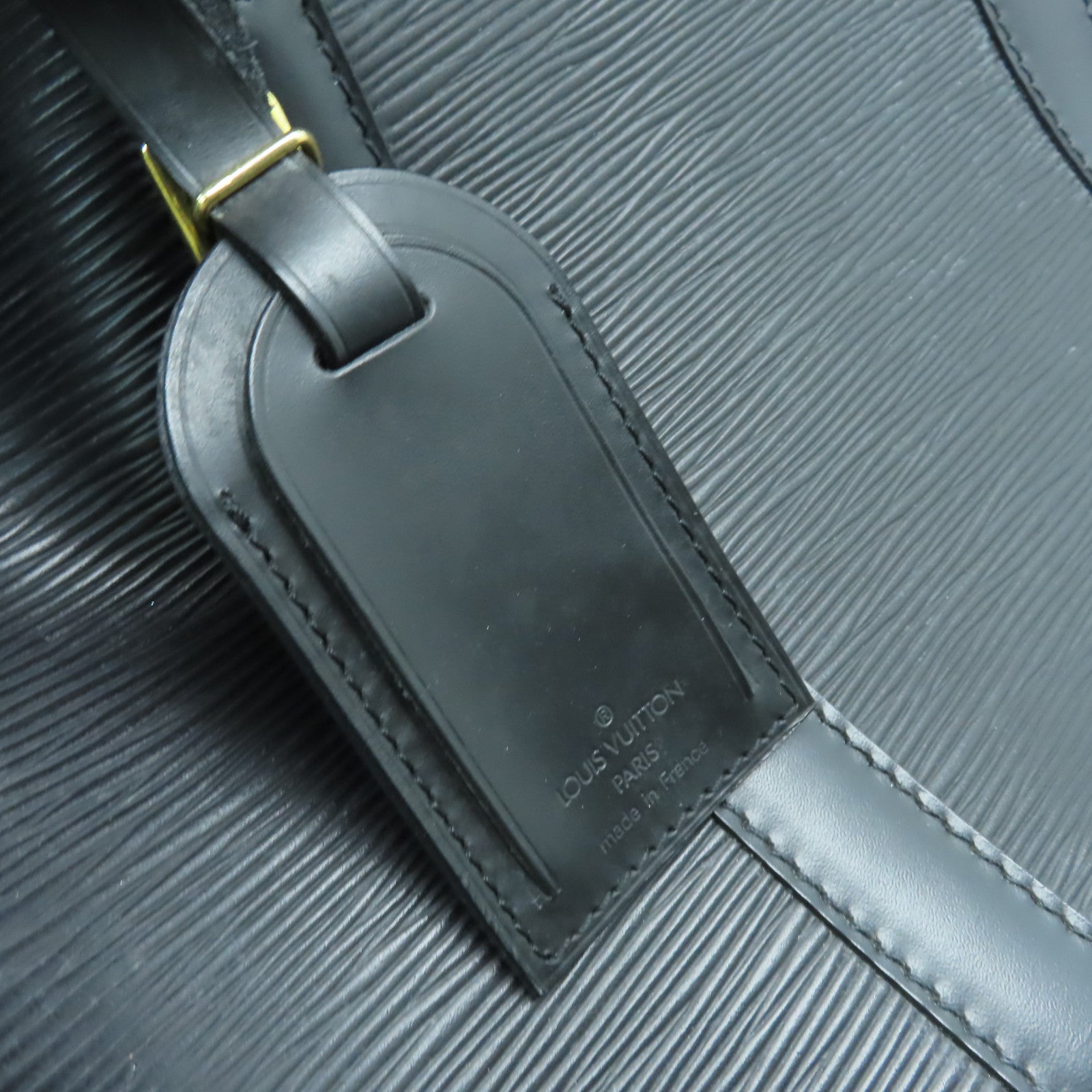 LOUIS VUITTON Epi Keepall 50金扣手挽袋黑色