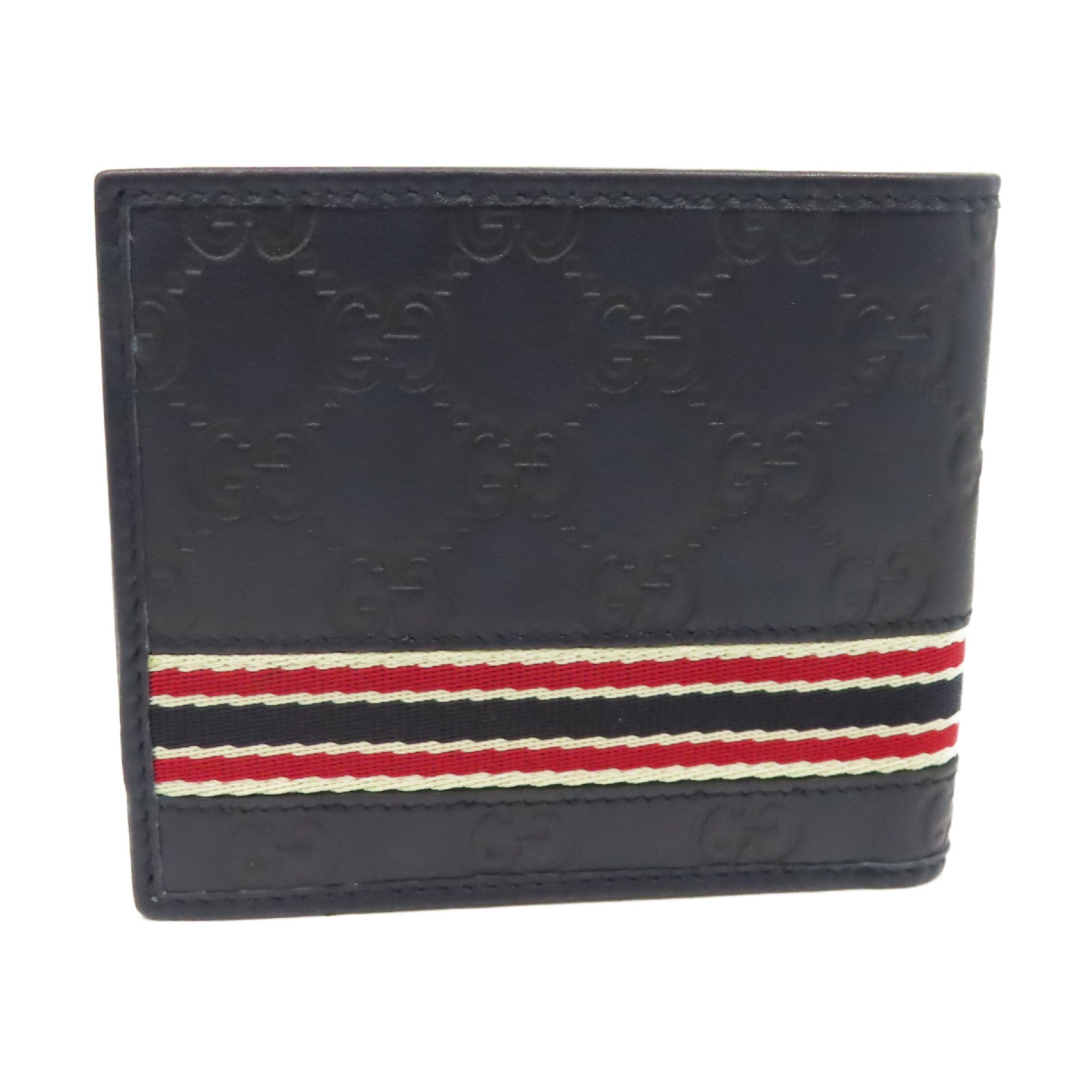 GUCCI 牛皮皮革Short Wallet短錢包寶藍色