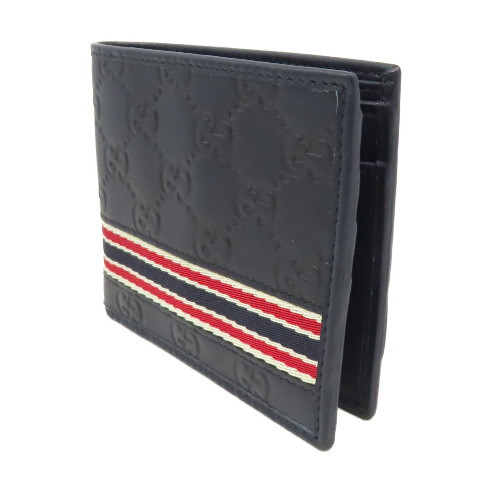 GUCCI 牛皮皮革Short Wallet短錢包寶藍色