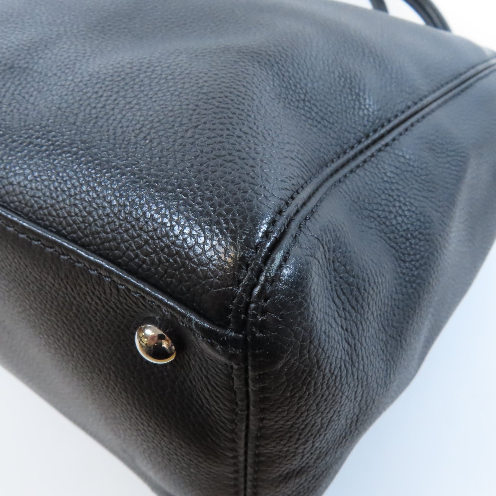 CHANEL 牛皮皮革2 Way Shoulder Bag銀扣手挽肩背兩用袋黑色