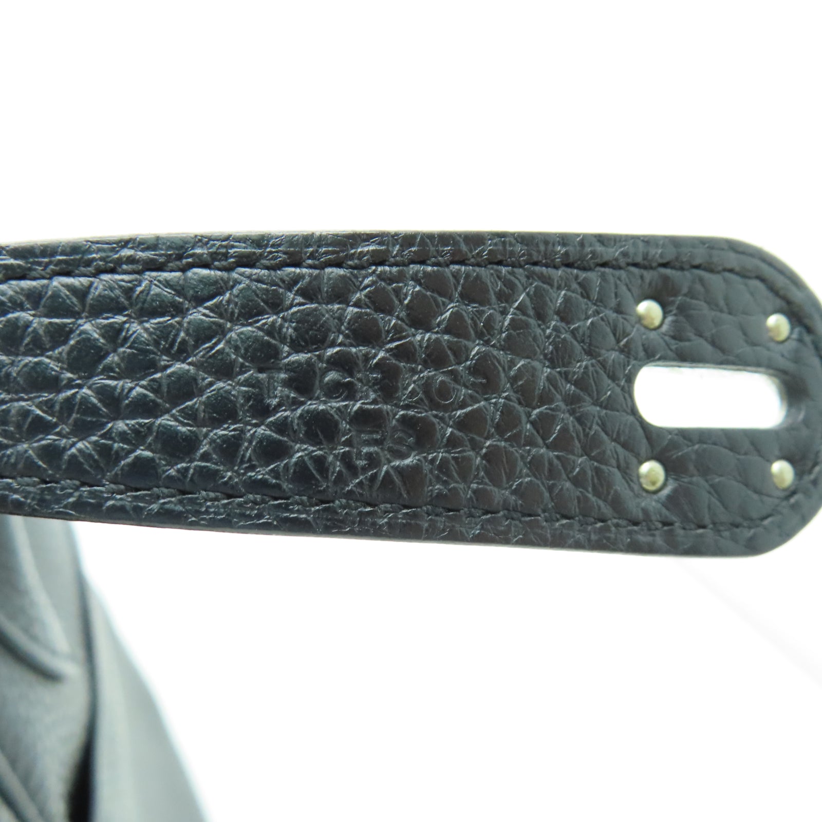 HERMES Taurillon Clemence皮革Lindy 34銀扣手挽肩背兩用袋黑色