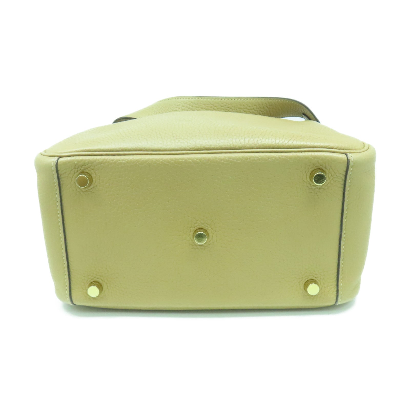 HERMES Taurillon Clemence皮革Lindy 26金扣手挽肩背兩用袋啡色