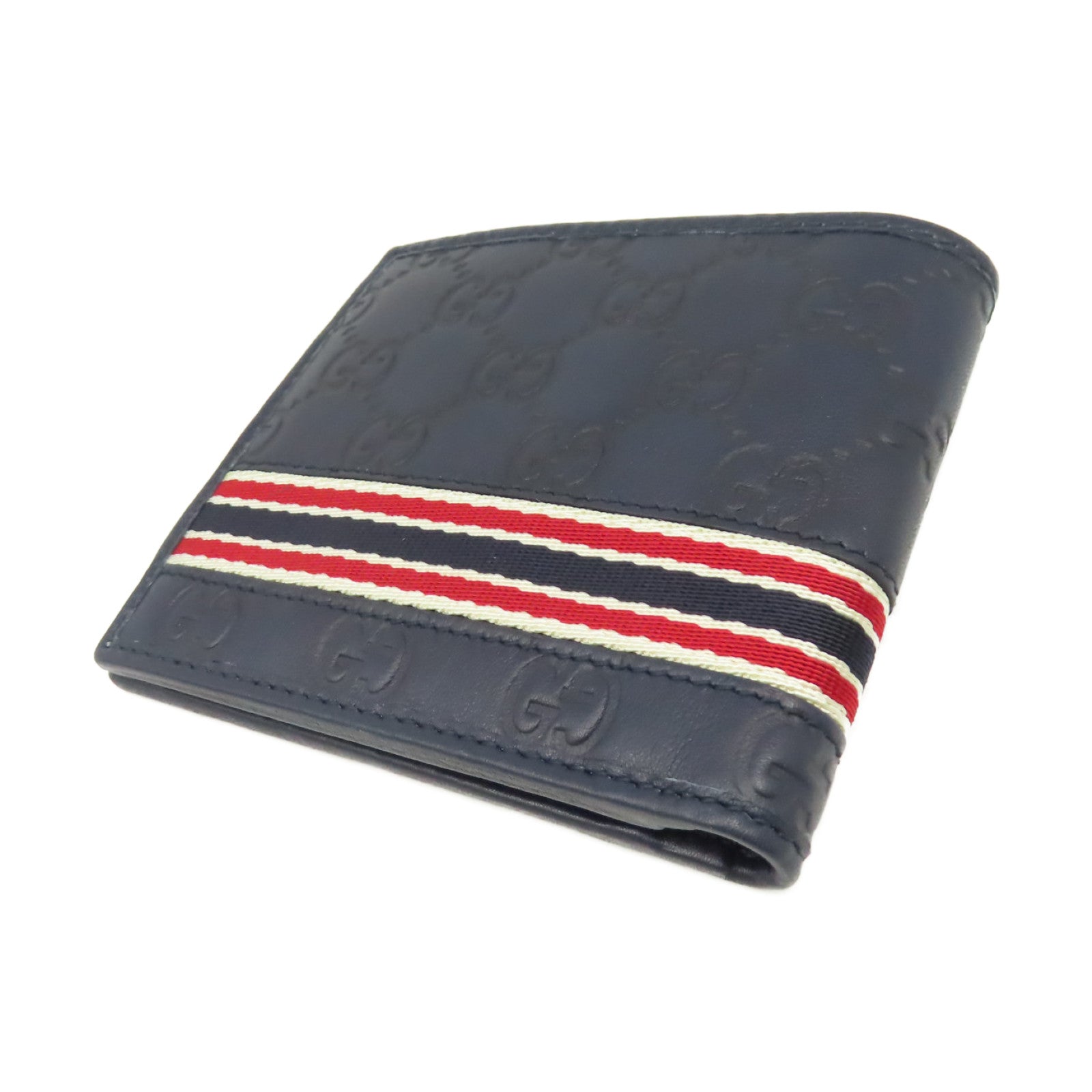 GUCCI 牛皮皮革Short Wallet短錢包寶藍色