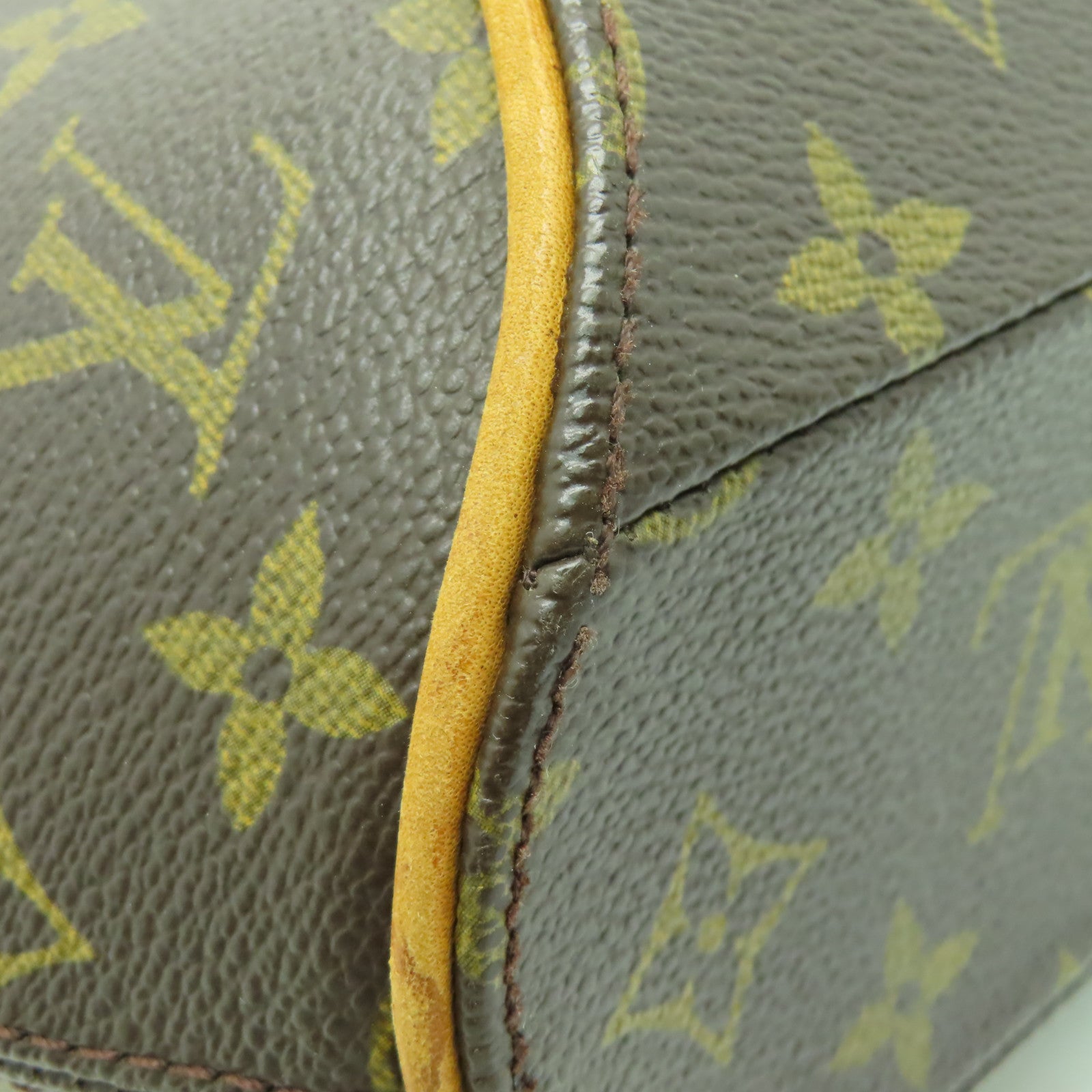 LOUIS VUITTON Monogram Elipse PM金扣手挽袋啡色