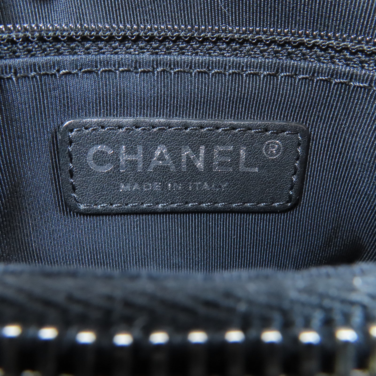 CHANEL 牛皮皮革2 Way Shoulder Bag銀扣手挽肩背兩用袋黑色