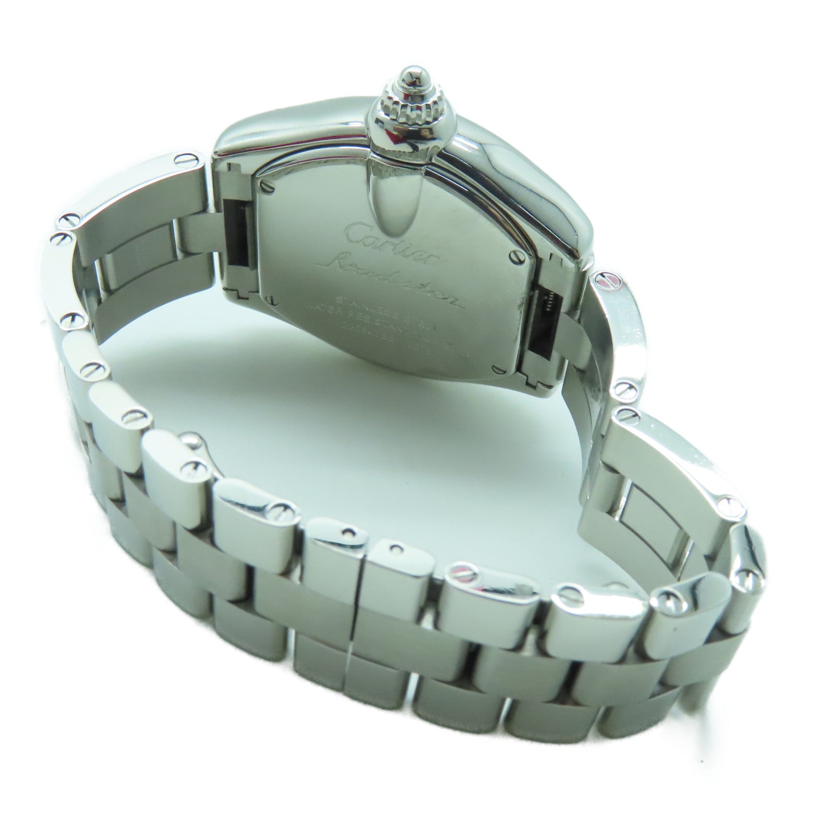 CARTIER Roadstar Quartz Watch银扣不锈钢自动手银银色
