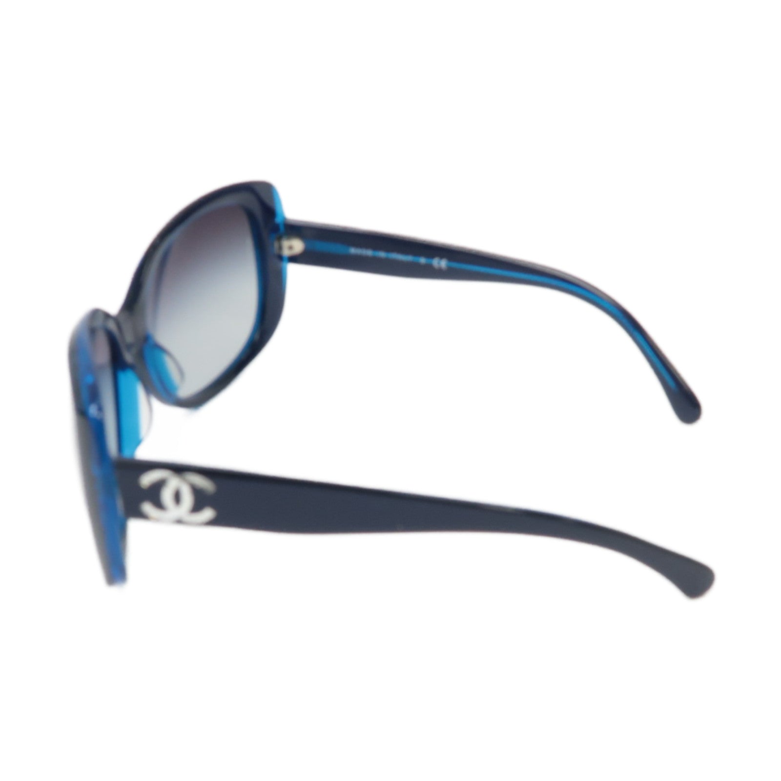 CHANEL PVC Sunglasses銀扣太陽眼鏡藍色/黑色