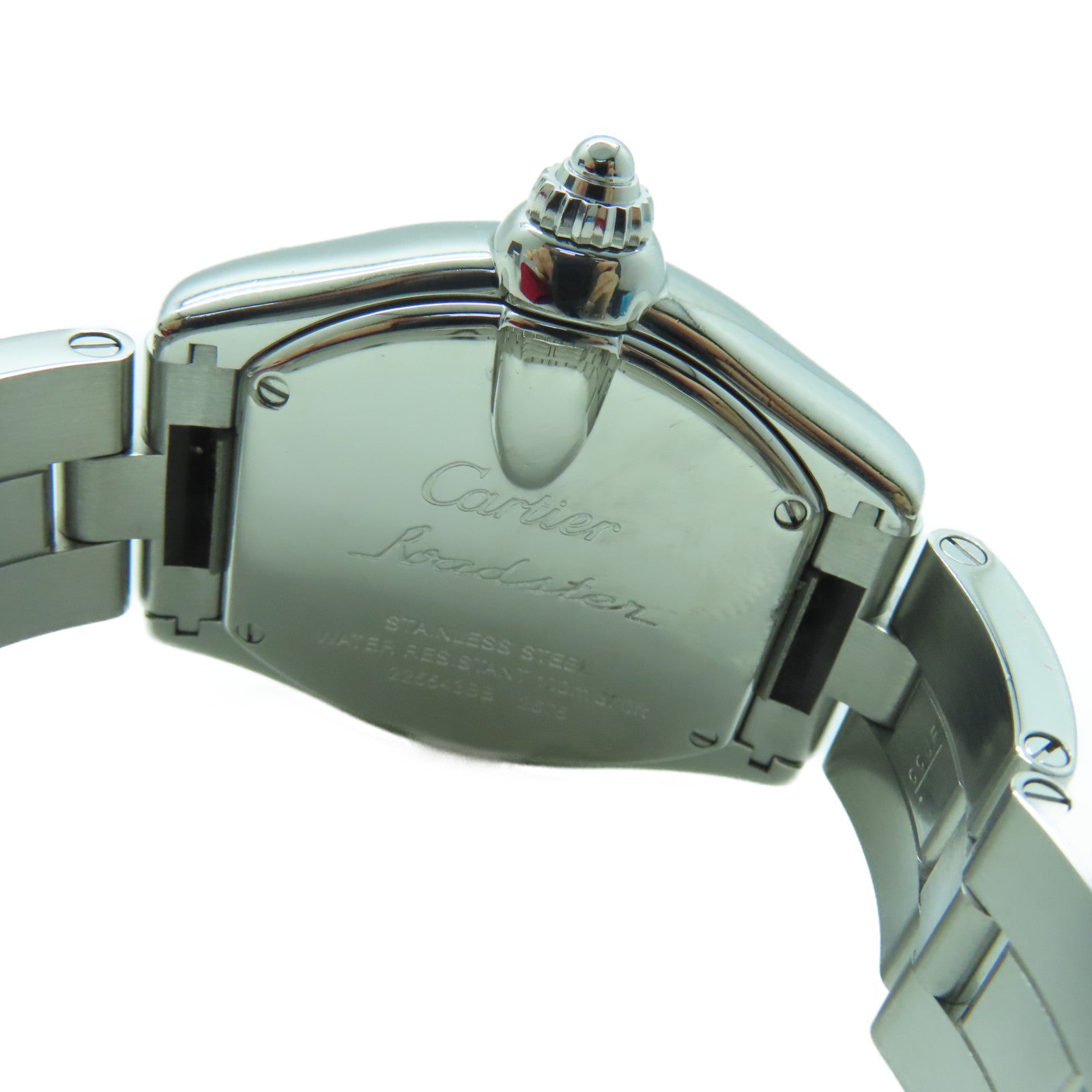 CARTIER Roadstar Quartz Watch银扣不锈钢自动手银银色