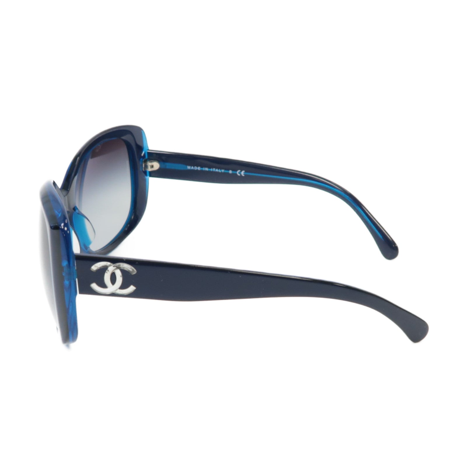 CHANEL PVC Sunglasses銀扣太陽眼鏡藍色/黑色