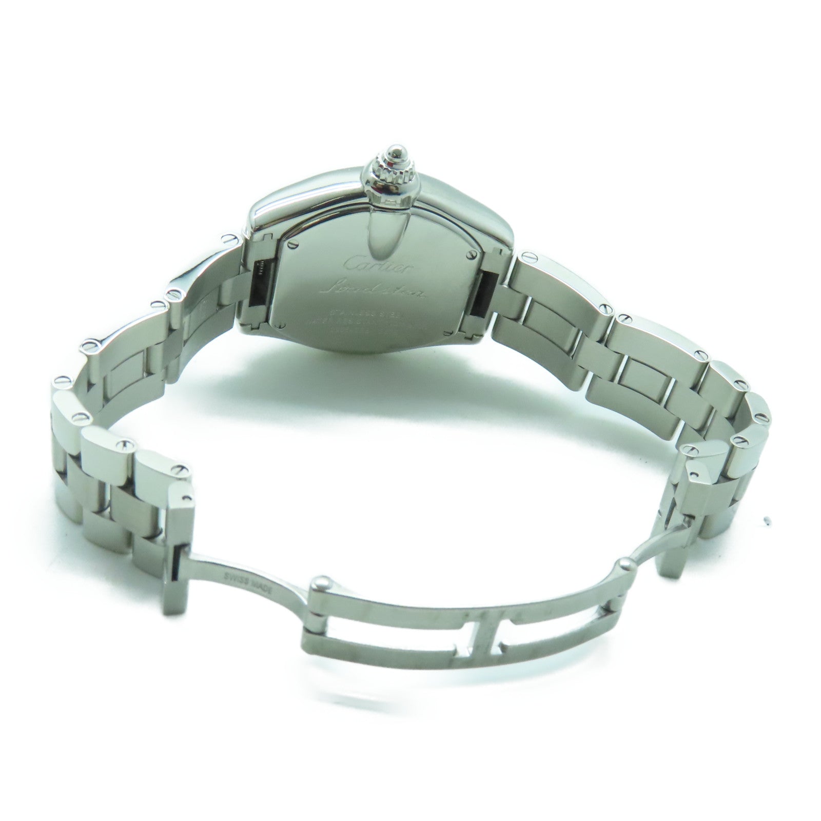 CARTIER Roadstar Quartz Watch银扣不锈钢自动手银银色