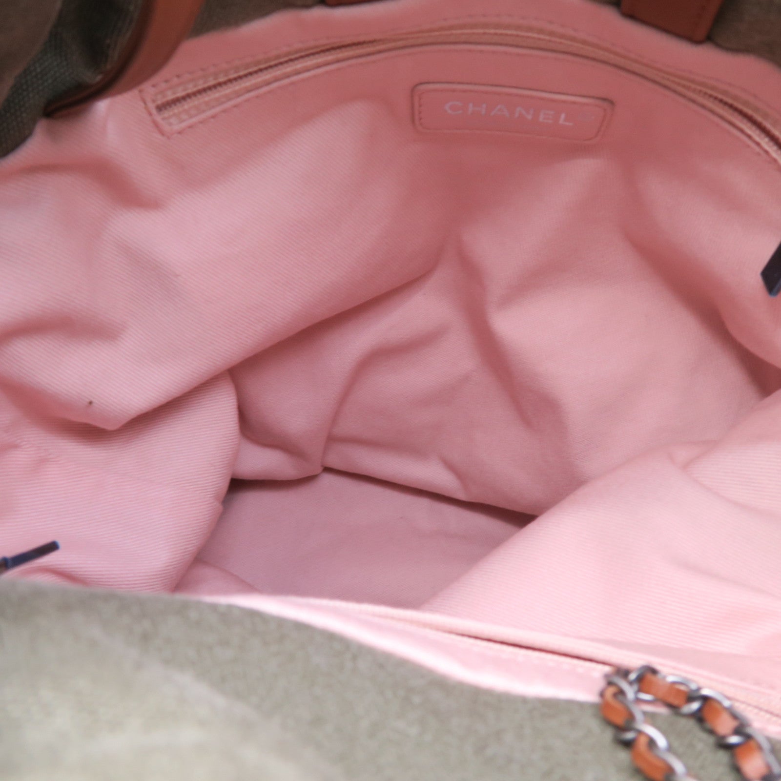 CHANEL 帆布La Habana Backpack銀扣背包啡色