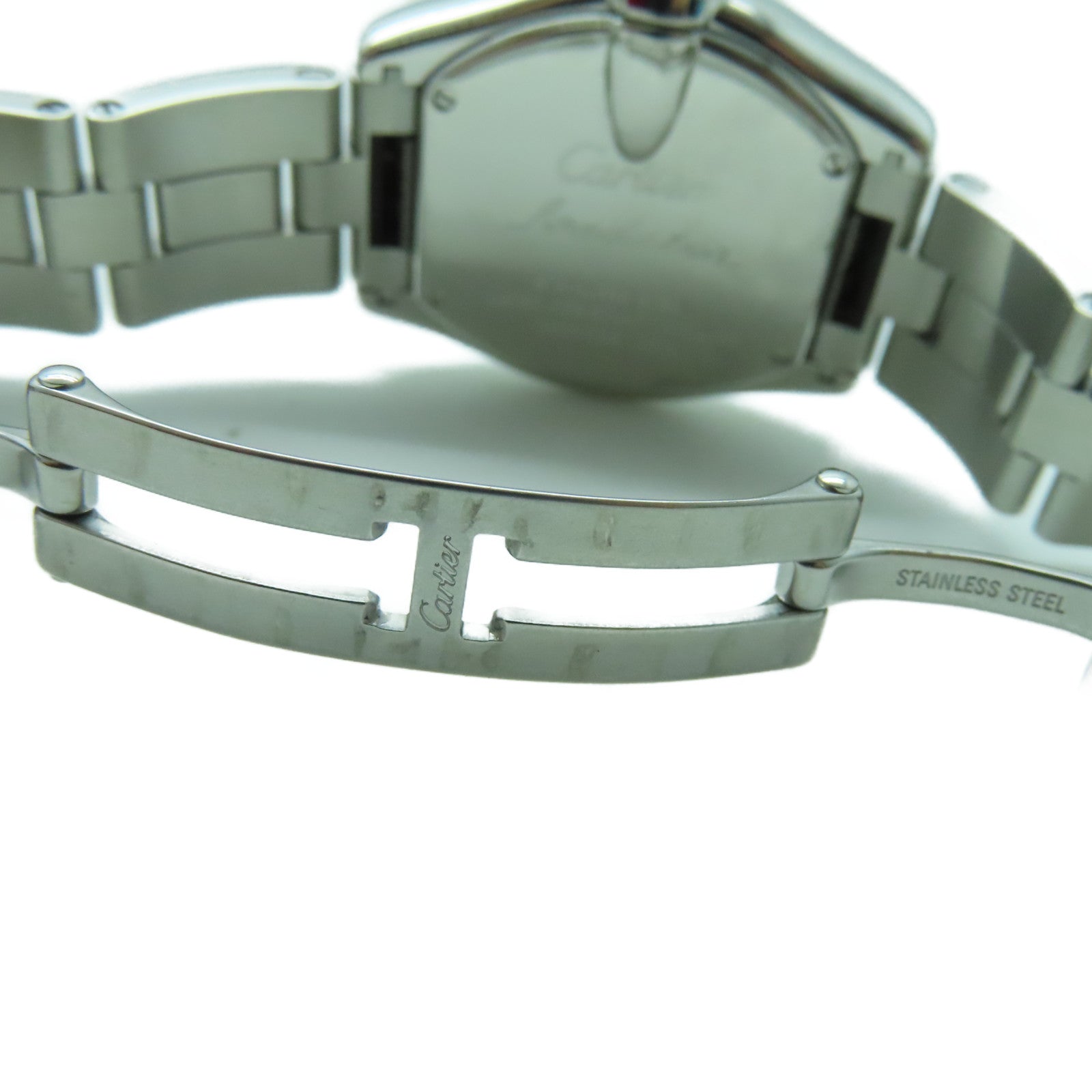 CARTIER Roadstar Quartz Watch银扣不锈钢自动手银银色