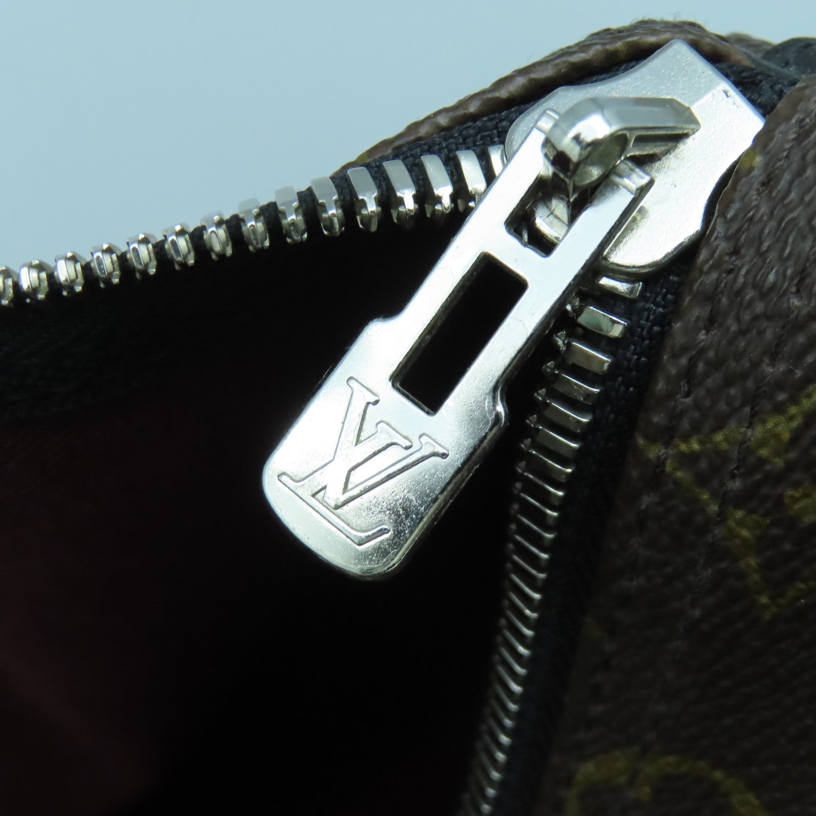 LOUIS VUITTON Monogram Macassar Keepall 45銀扣手挽肩背兩用袋黑色/啡色