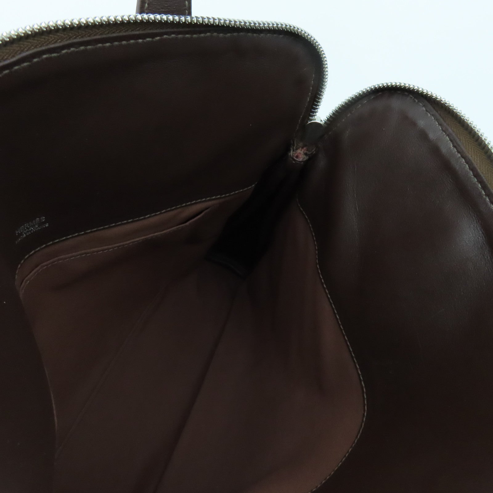 HERMES 帆布Hand Bag銀扣手挽袋紅色