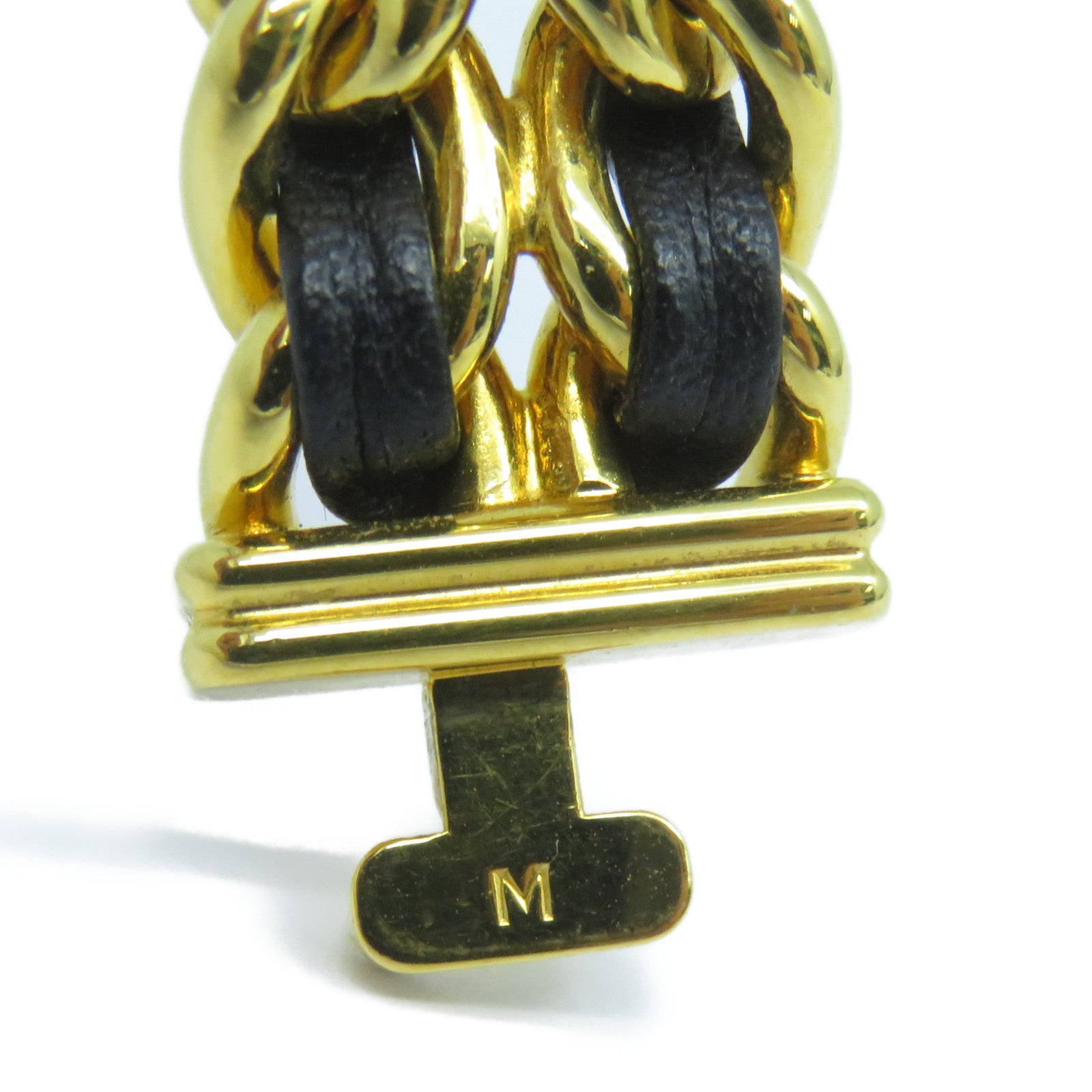 CHANEL Premiere M鍍金石英機芯手錶黑色/金色