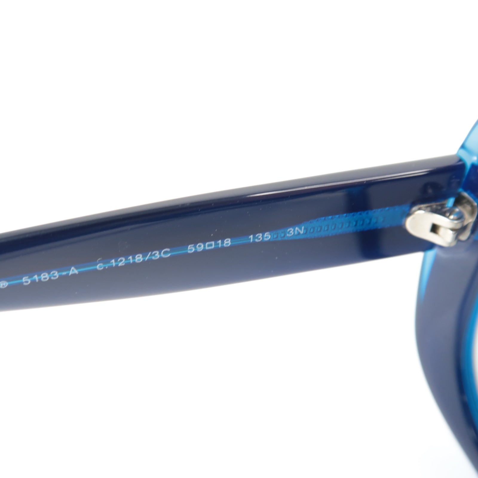 CHANEL PVC Sunglasses銀扣太陽眼鏡藍色/黑色