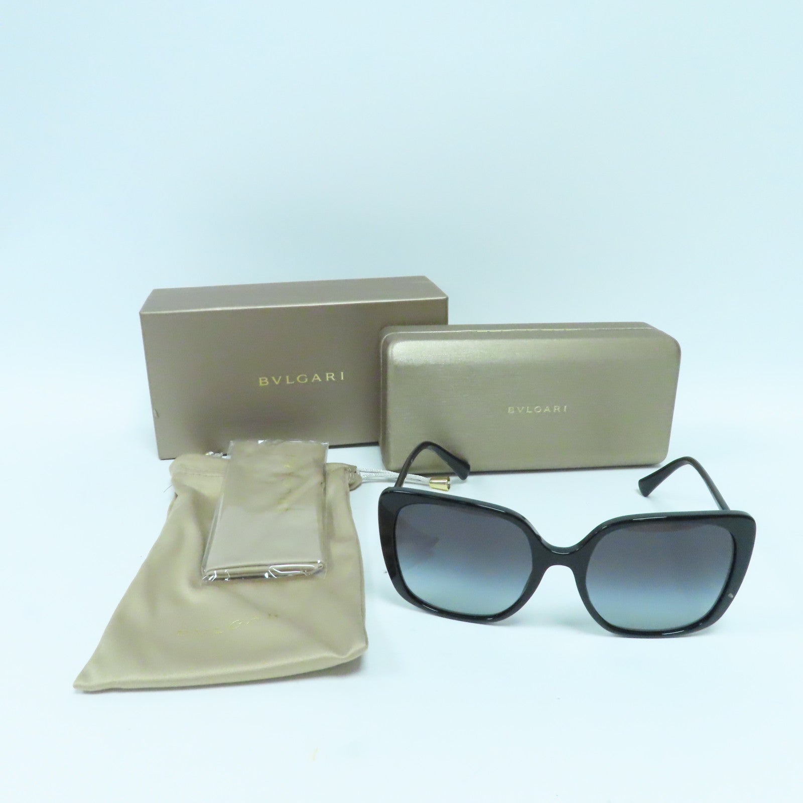 BVLGARI PVC Sunglasses金扣太陽眼鏡黑色