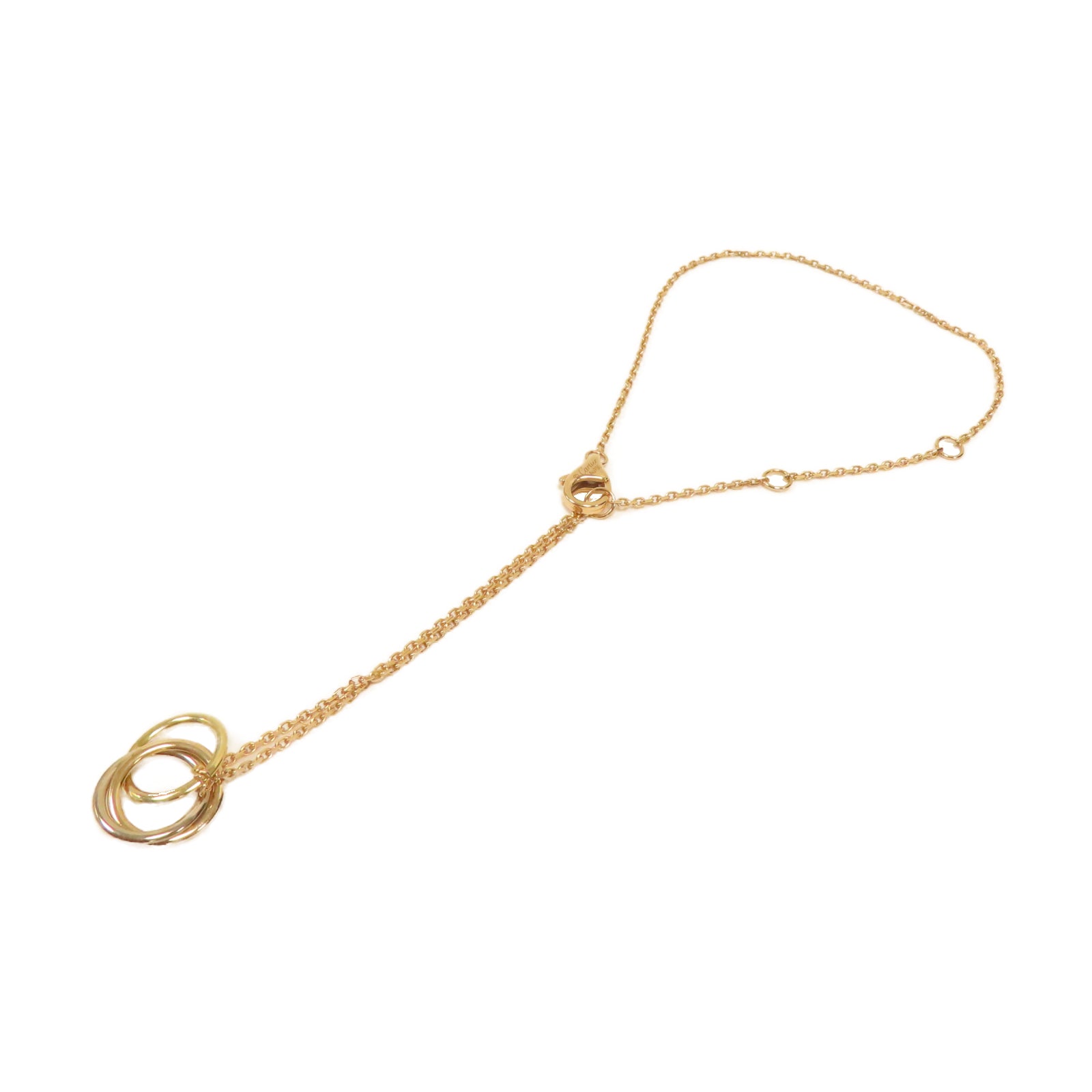 CARTIER 18K白金/玫瑰金/黃金Trinity Bracelet手鏈金色