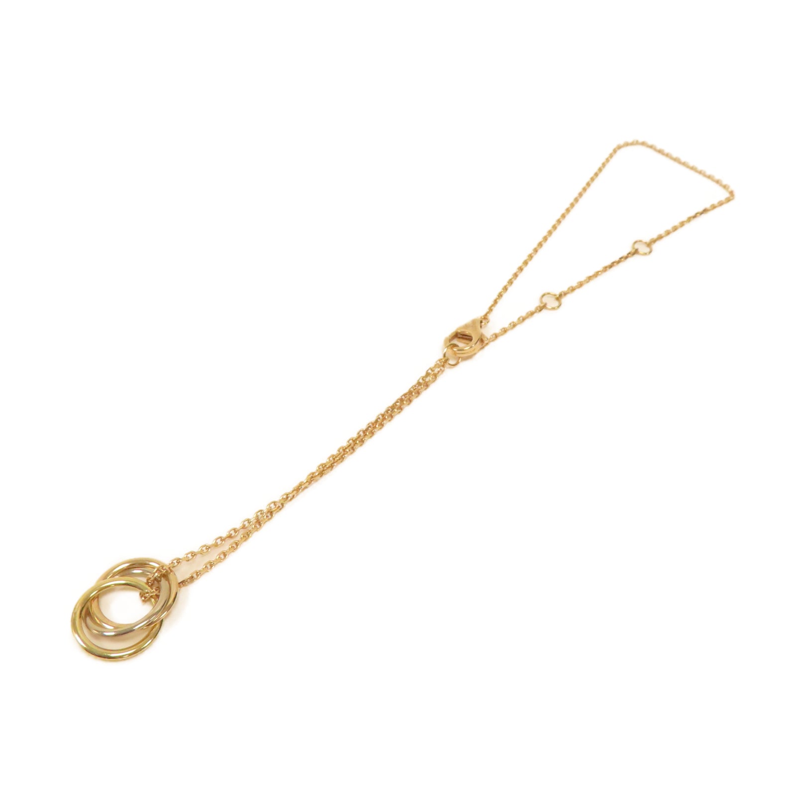 CARTIER 18K白金/玫瑰金/黃金Trinity Bracelet手鏈金色