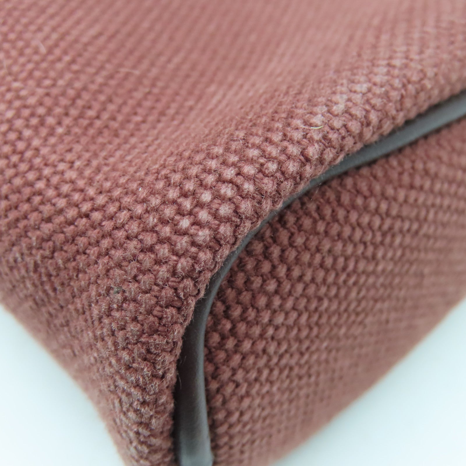 HERMES 帆布Hand Bag銀扣手挽袋紅色