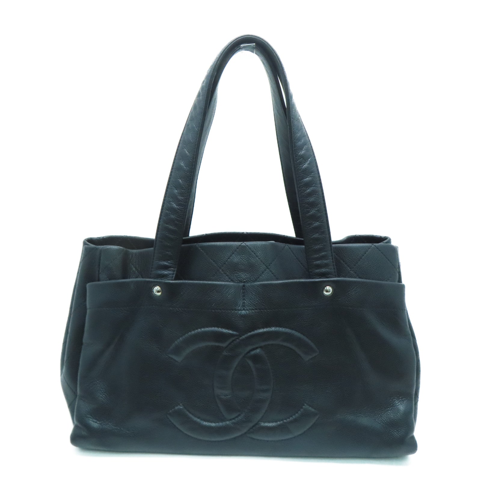 CHANEL 【激減優惠】牛皮皮革Tote Bag手挽袋黑色