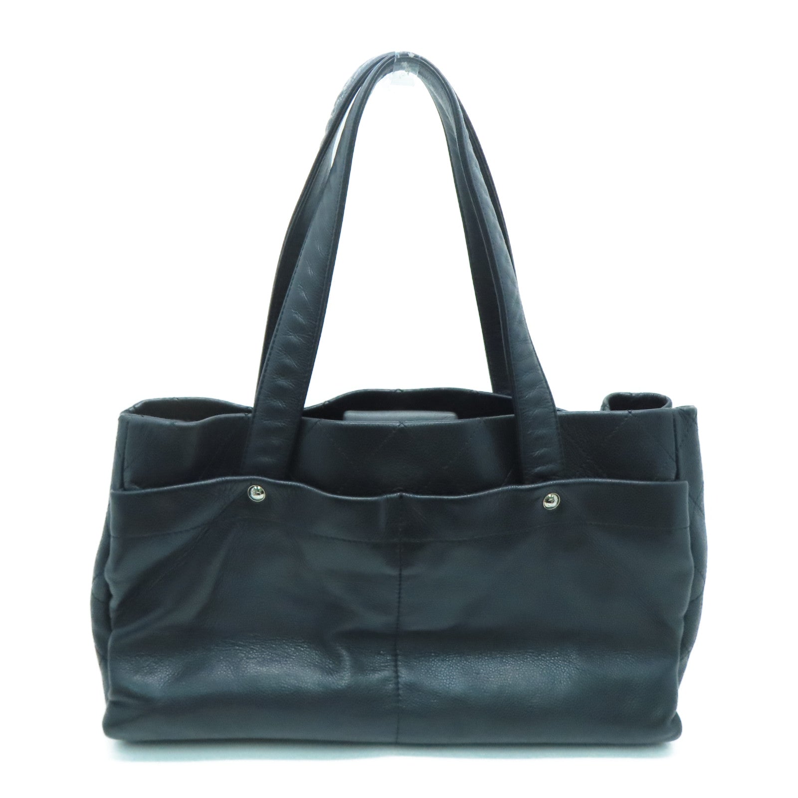 CHANEL 【激減優惠】牛皮皮革Tote Bag手挽袋黑色