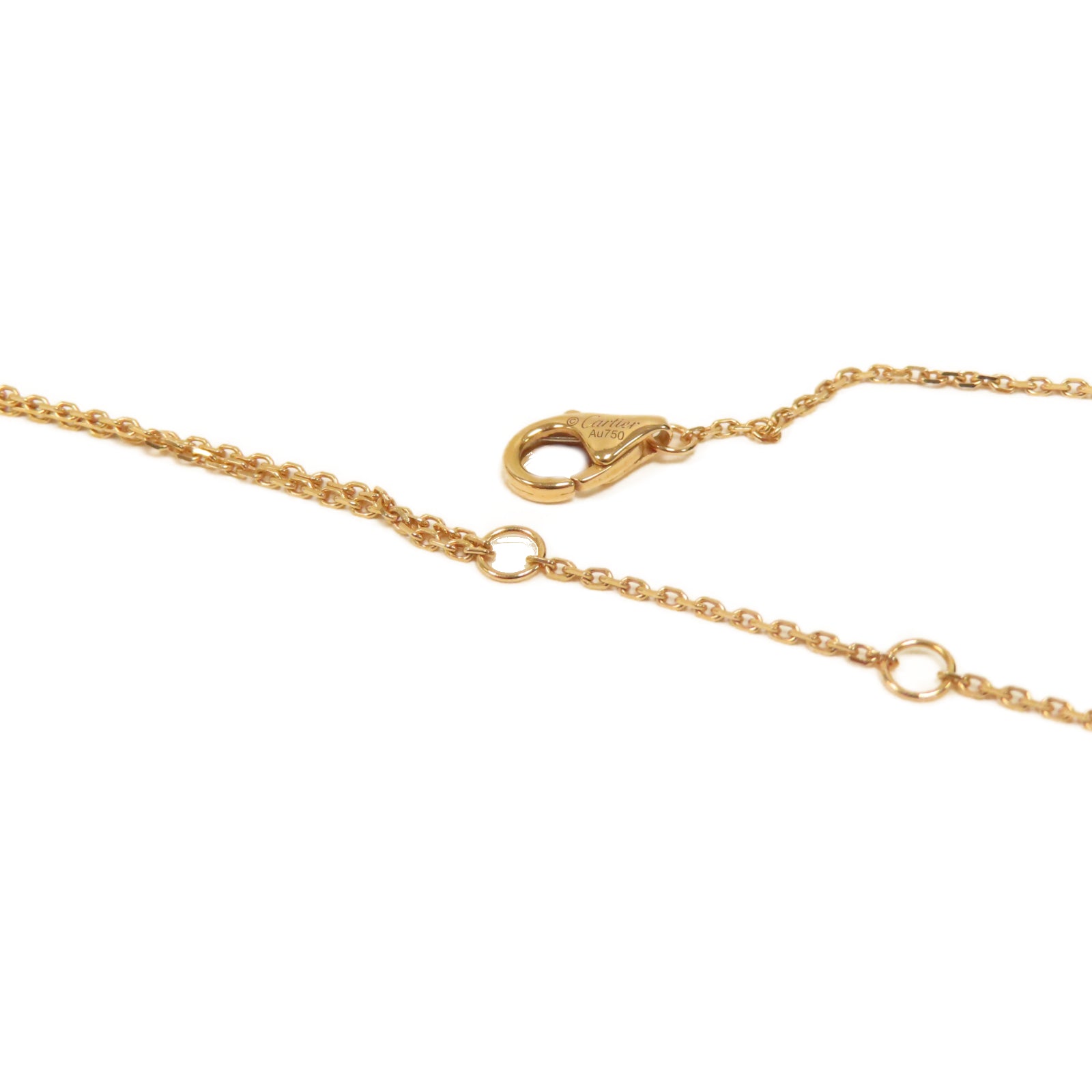 CARTIER 18K白金/玫瑰金/黃金Trinity Bracelet手鏈金色