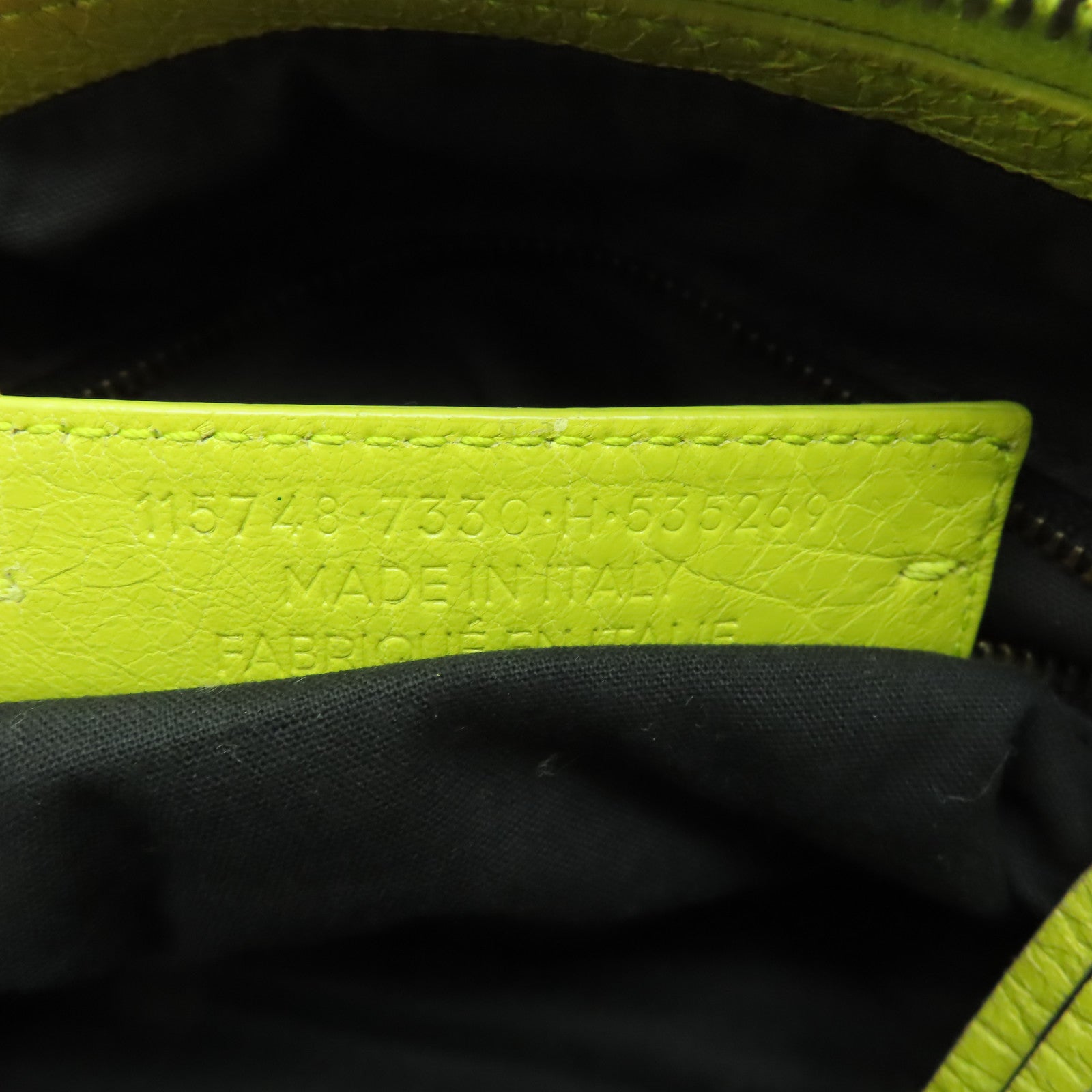 BALENCIAGA 羊皮皮革City黑扣手挽肩背兩用袋黃色
