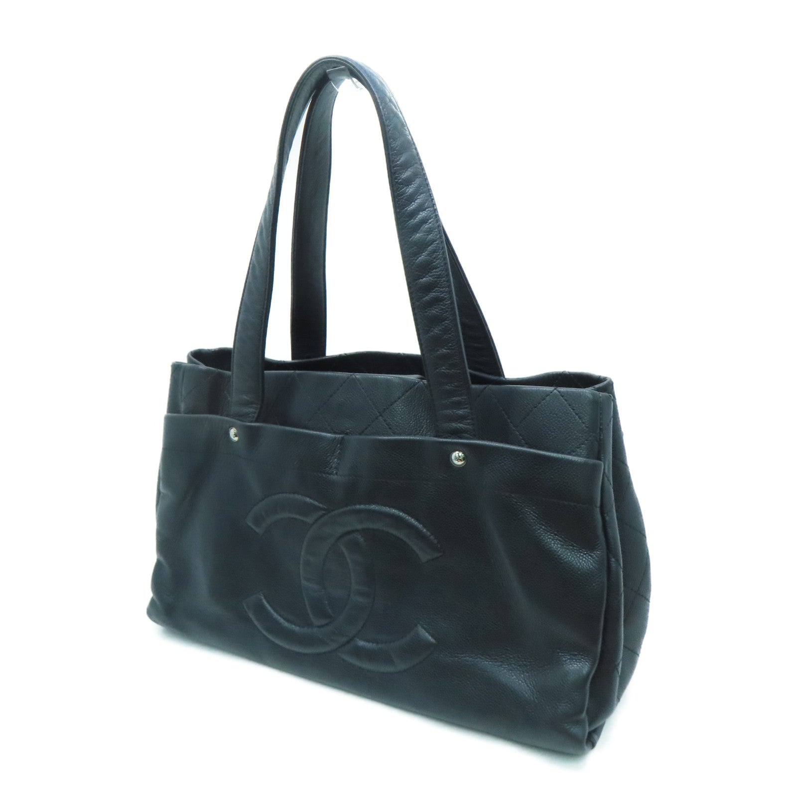 CHANEL 【激減優惠】牛皮皮革Tote Bag手挽袋黑色