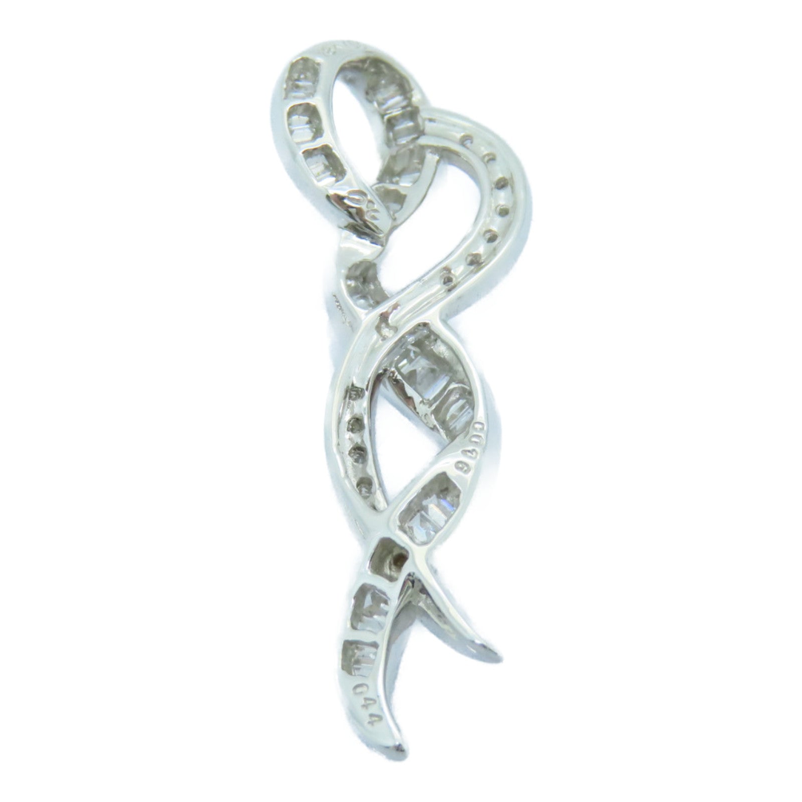 JEWELRY 18K白金Diamond Pendant 0.16ct/0.04ct钻石吊坠