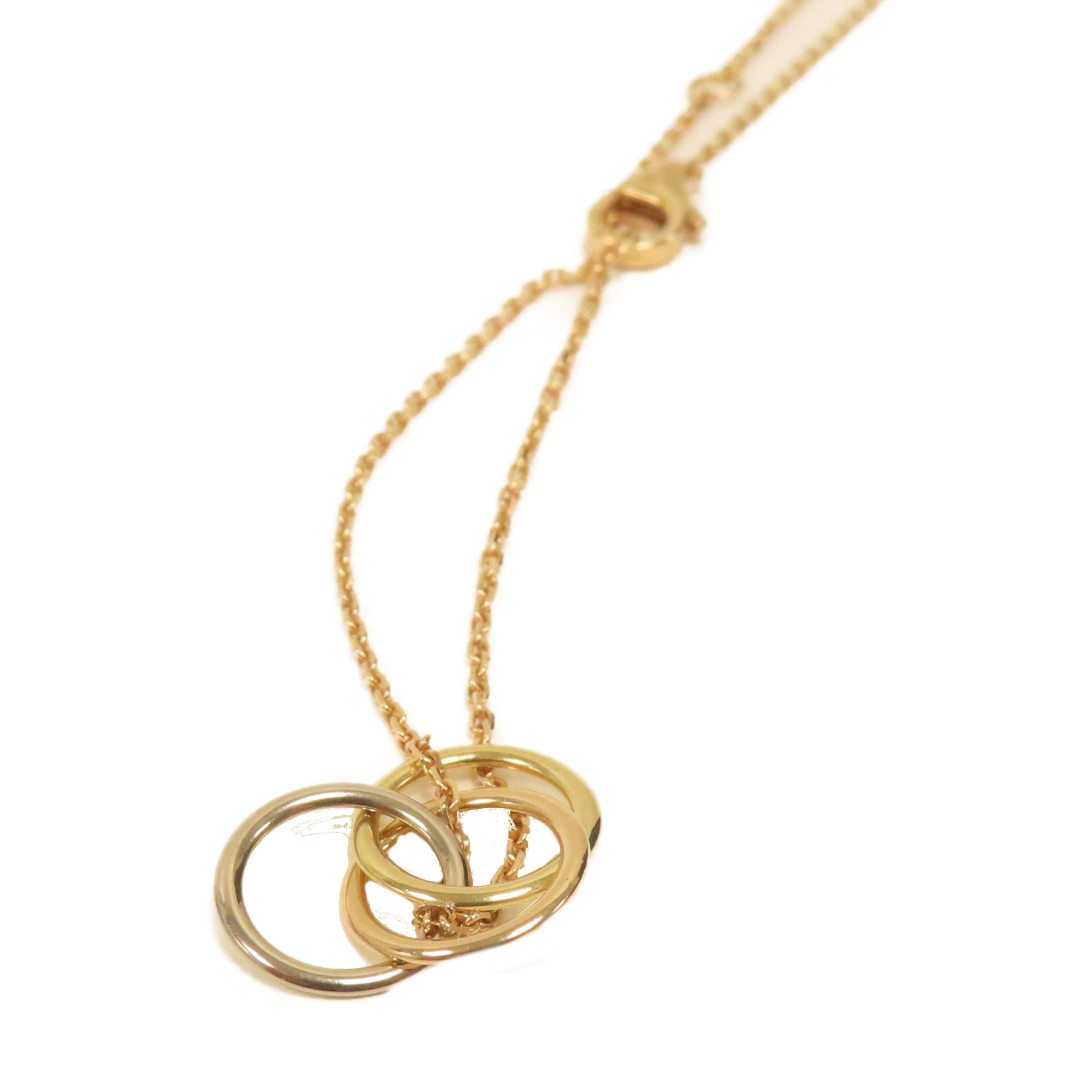 CARTIER 18K白金/玫瑰金/黃金Trinity Bracelet手鏈金色