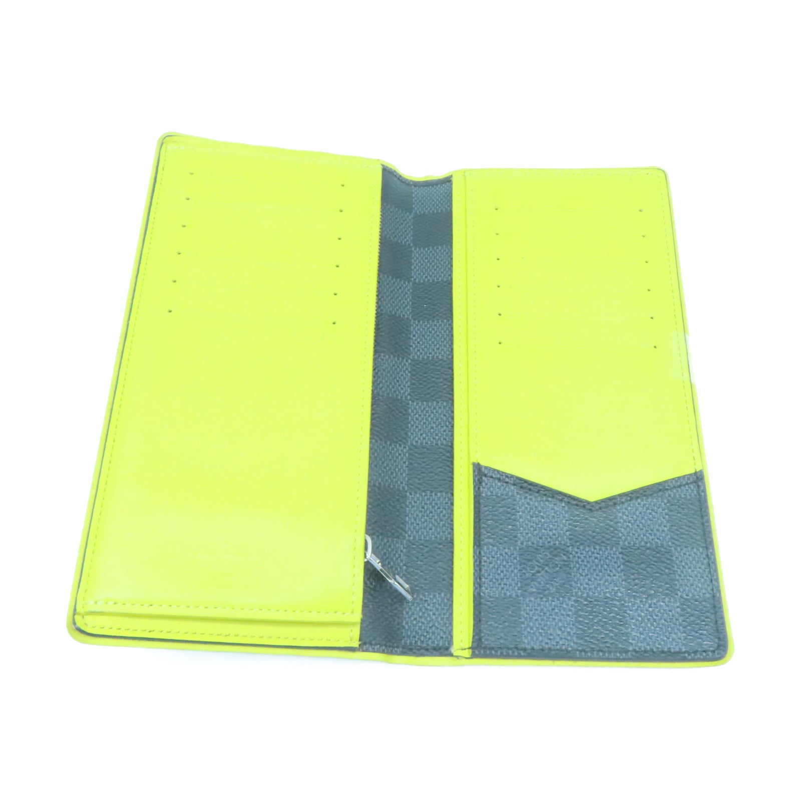 LOUIS VUITTON Damier Graphite Brazza Long Wallet銀扣長錢包黑色