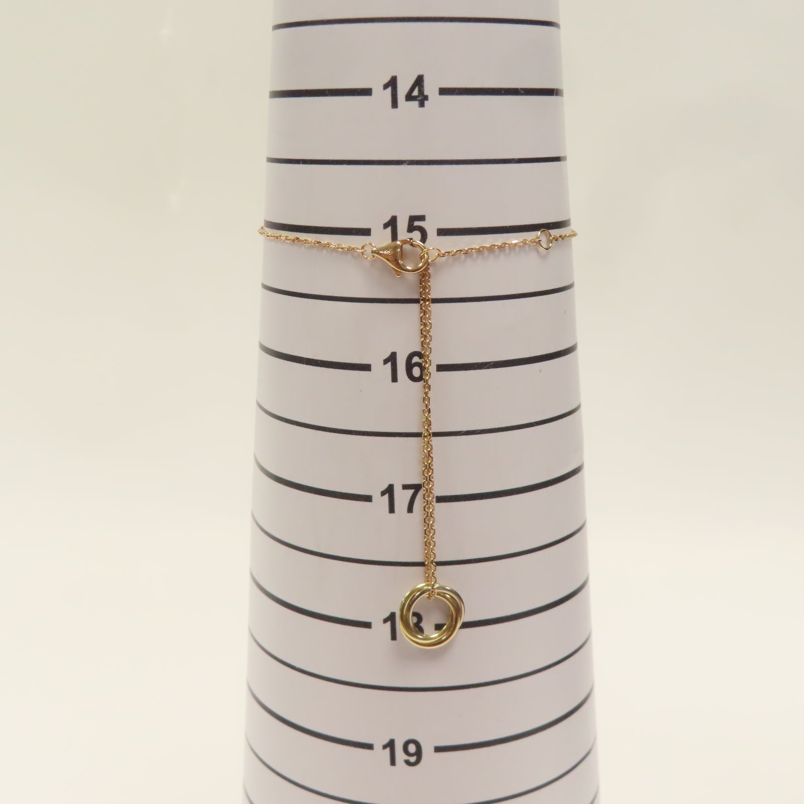 CARTIER 18K白金/玫瑰金/黃金Trinity Bracelet手鏈金色